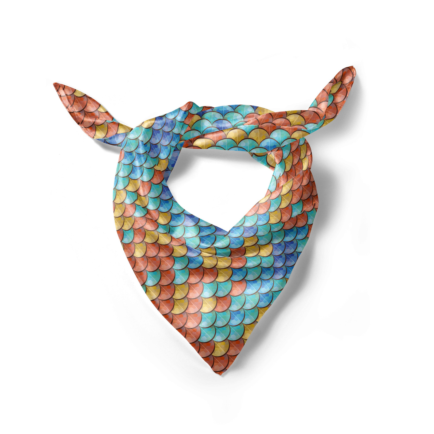 Ambesonne Foulard per capelli in raso a tema pesce fascia per donna in 3 taglie - Foto 9 di 123