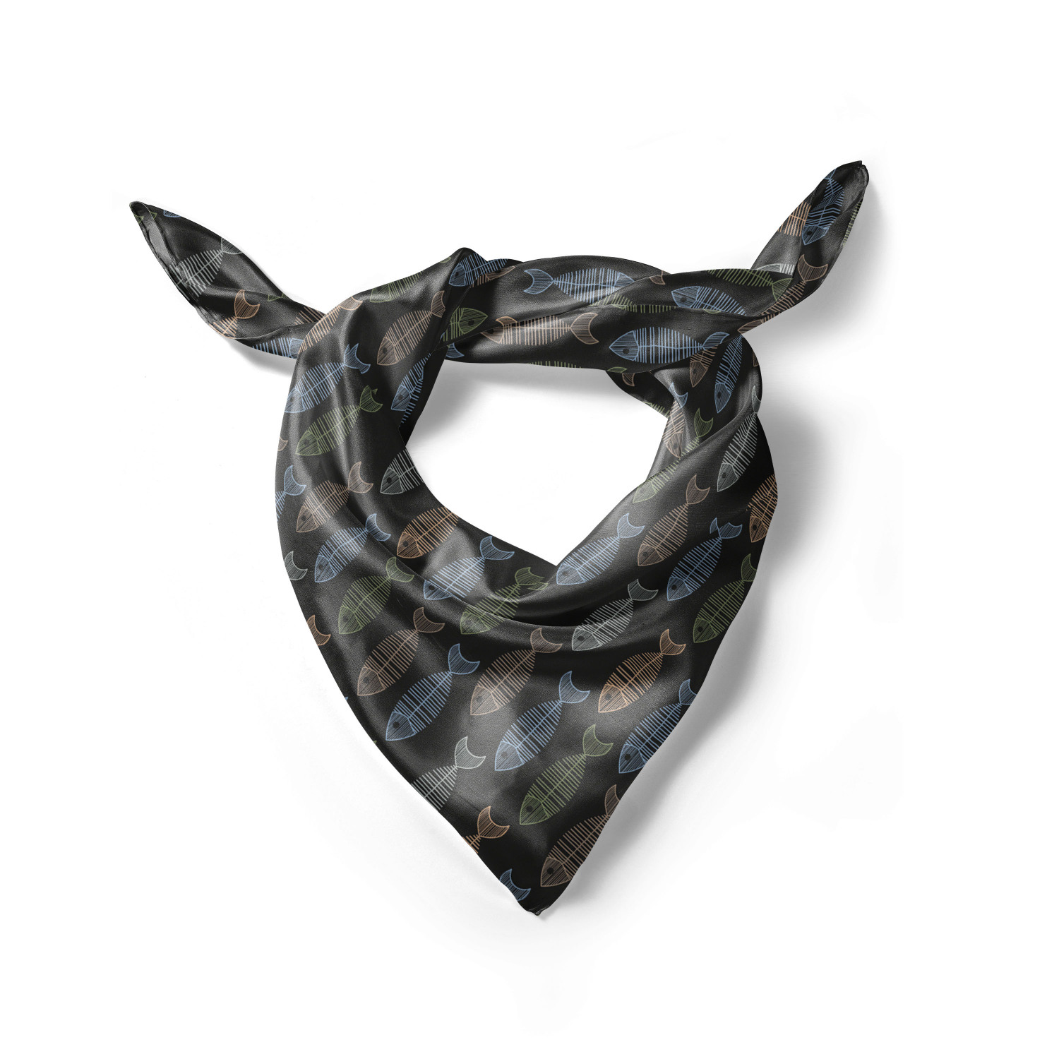 Ambesonne Foulard per capelli in raso a tema pesce fascia per donna in 3 taglie - Foto 121 di 123