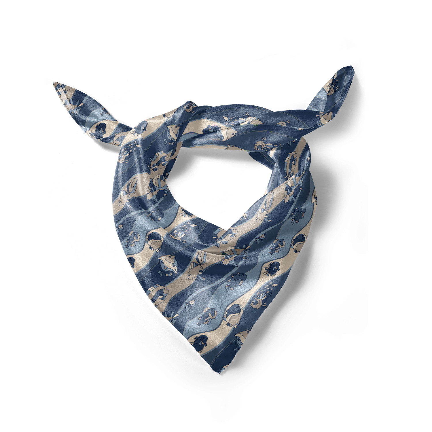 Ambesonne Foulard per capelli in raso a tema pesce fascia per donna in 3 taglie - Foto 23 di 123