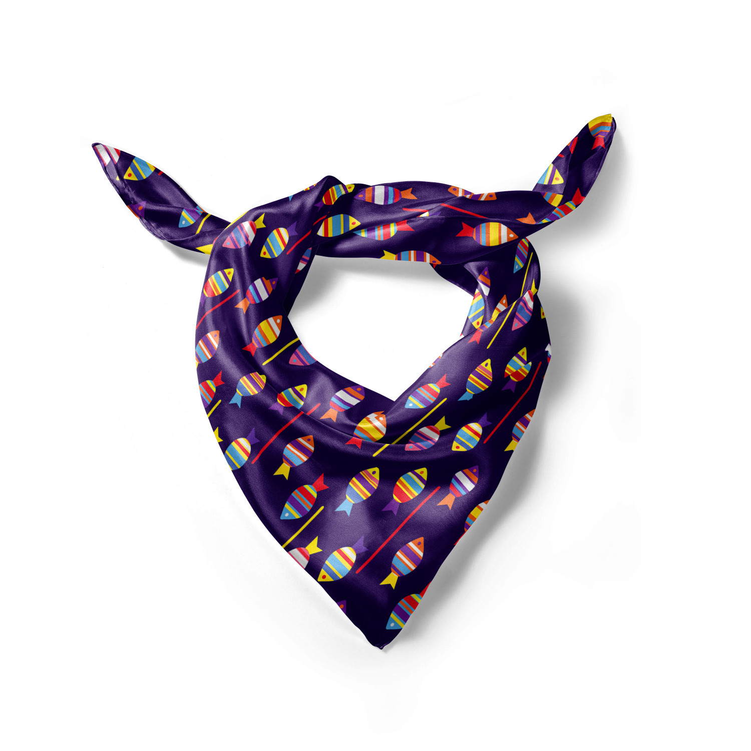 Ambesonne Foulard per capelli in raso a tema pesce fascia per donna in 3 taglie - Foto 83 di 123