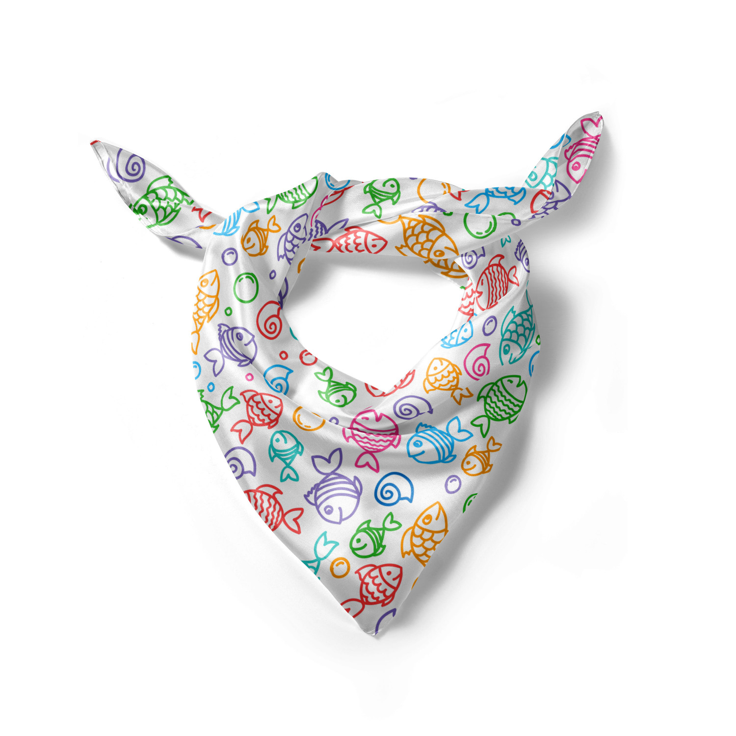 Ambesonne Foulard per capelli in raso a tema pesce fascia per donna in 3 taglie - Foto 37 di 123