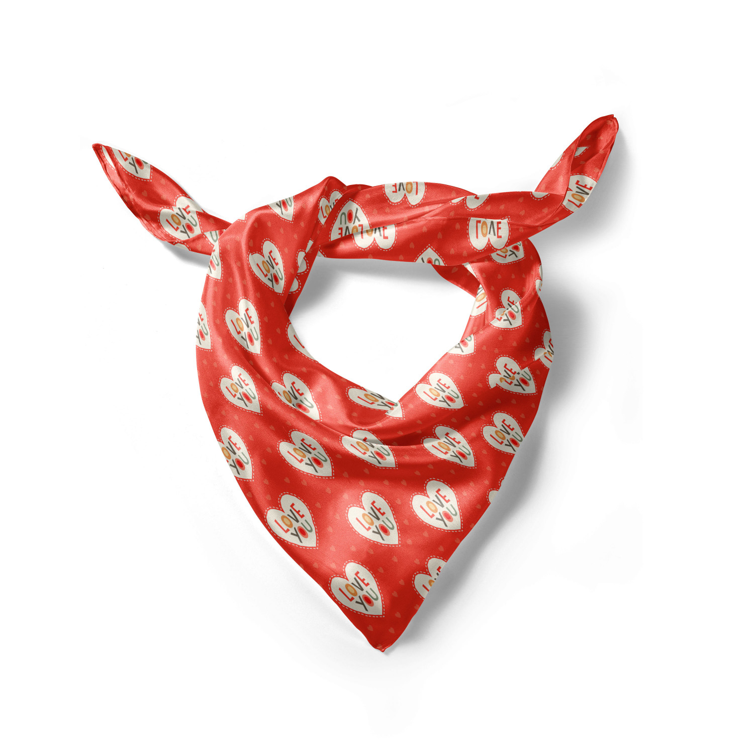 Ambesonne Love Theme Satin Hairscarf Head Wrap for Women in 3 Sizes - Picture 59 of 123
