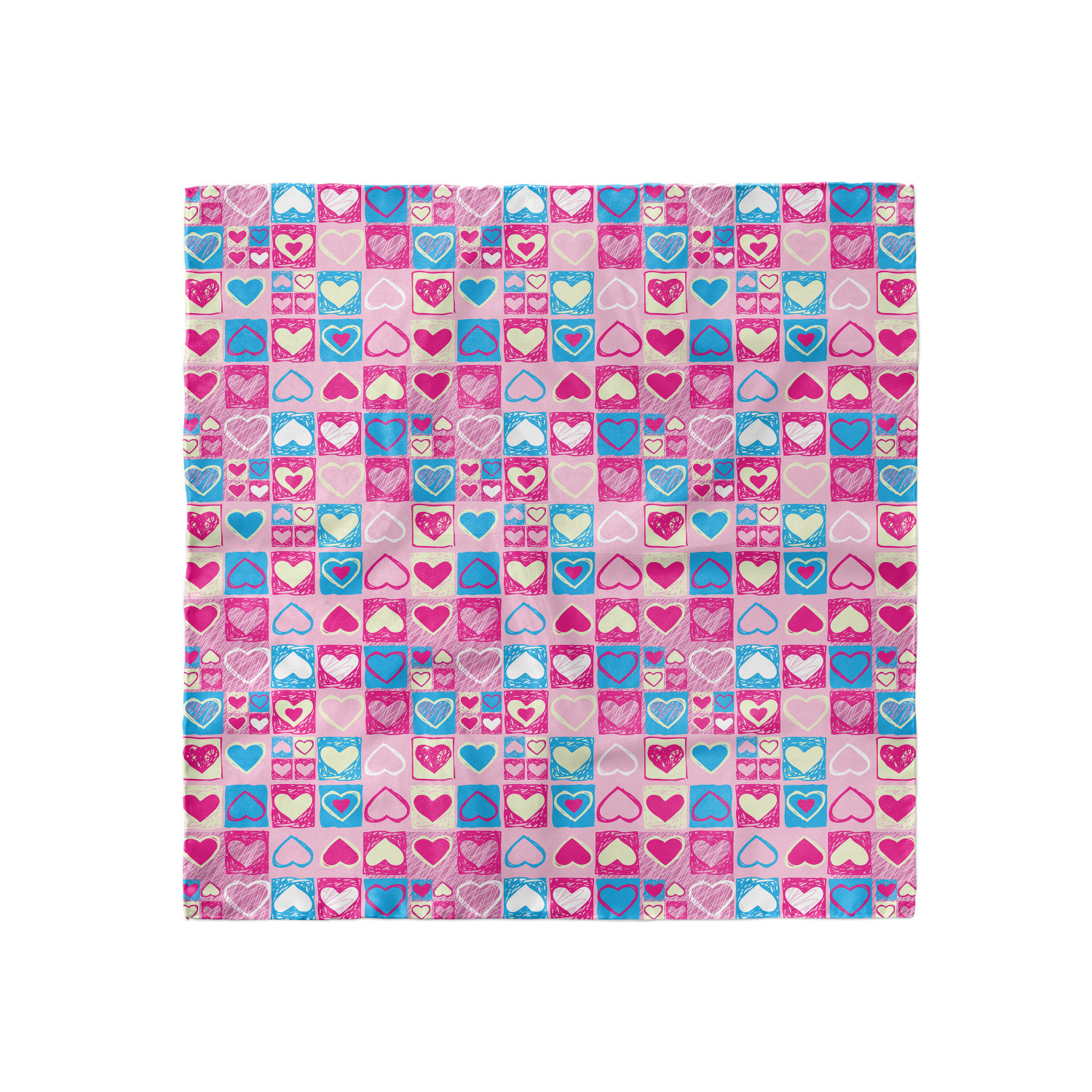 Ambesonne Love Theme Satin Hairscarf Head Wrap for Women in 3 Sizes - Picture 98 of 123