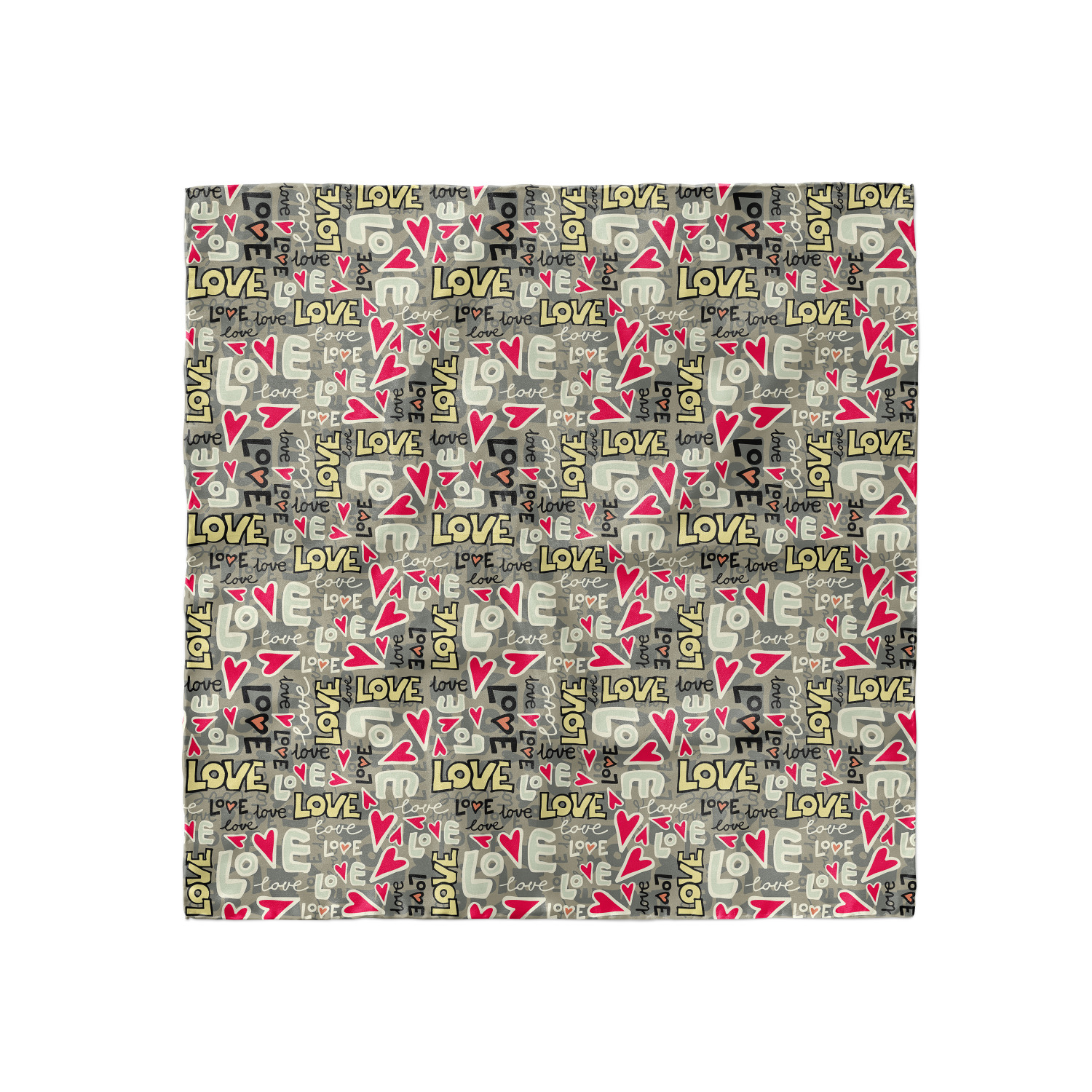 Ambesonne Love Theme Satin Hairscarf Head Wrap for Women in 3 Sizes - Picture 84 of 123