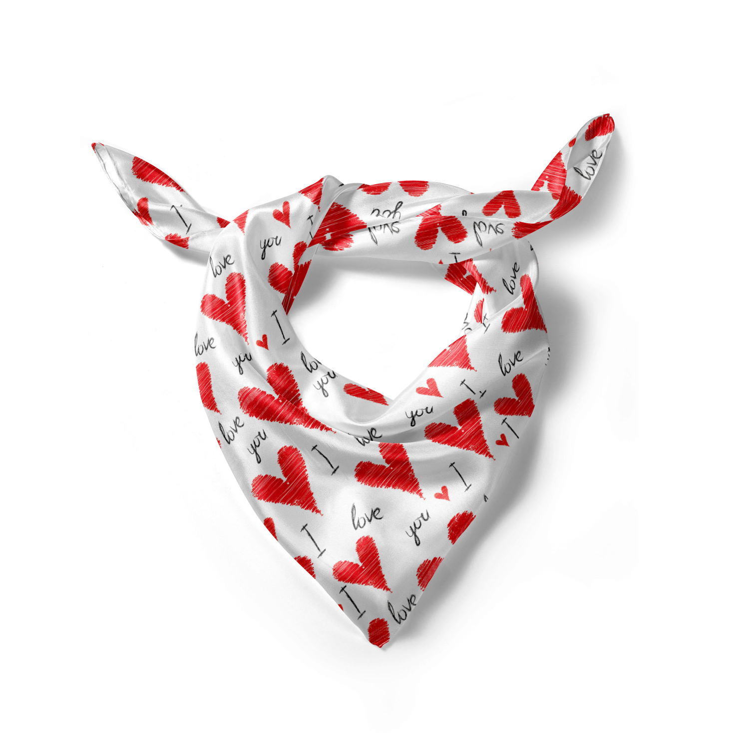 Ambesonne Love Theme Satin Hairscarf Head Wrap for Women in 3 Sizes - Picture 45 of 123