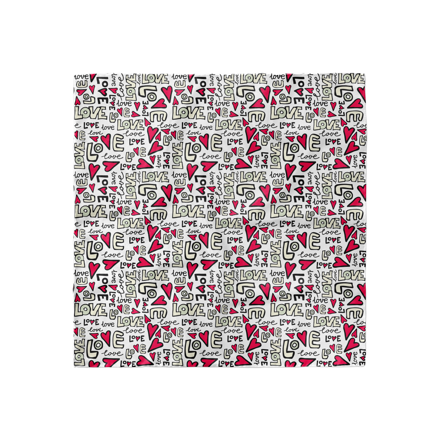 Ambesonne Love Theme Satin Hairscarf Head Wrap for Women in 3 Sizes - Picture 38 of 123