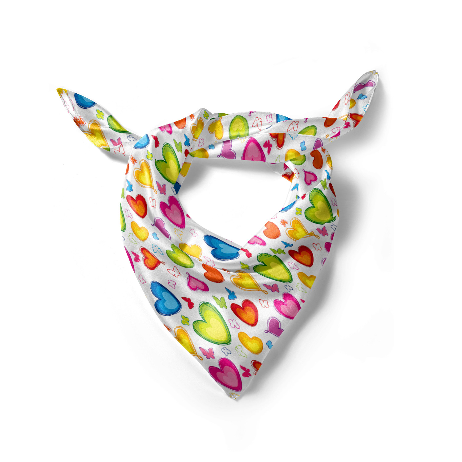 Ambesonne Love Theme Satin Hairscarf Head Wrap for Women in 3 Sizes - Picture 21 of 123