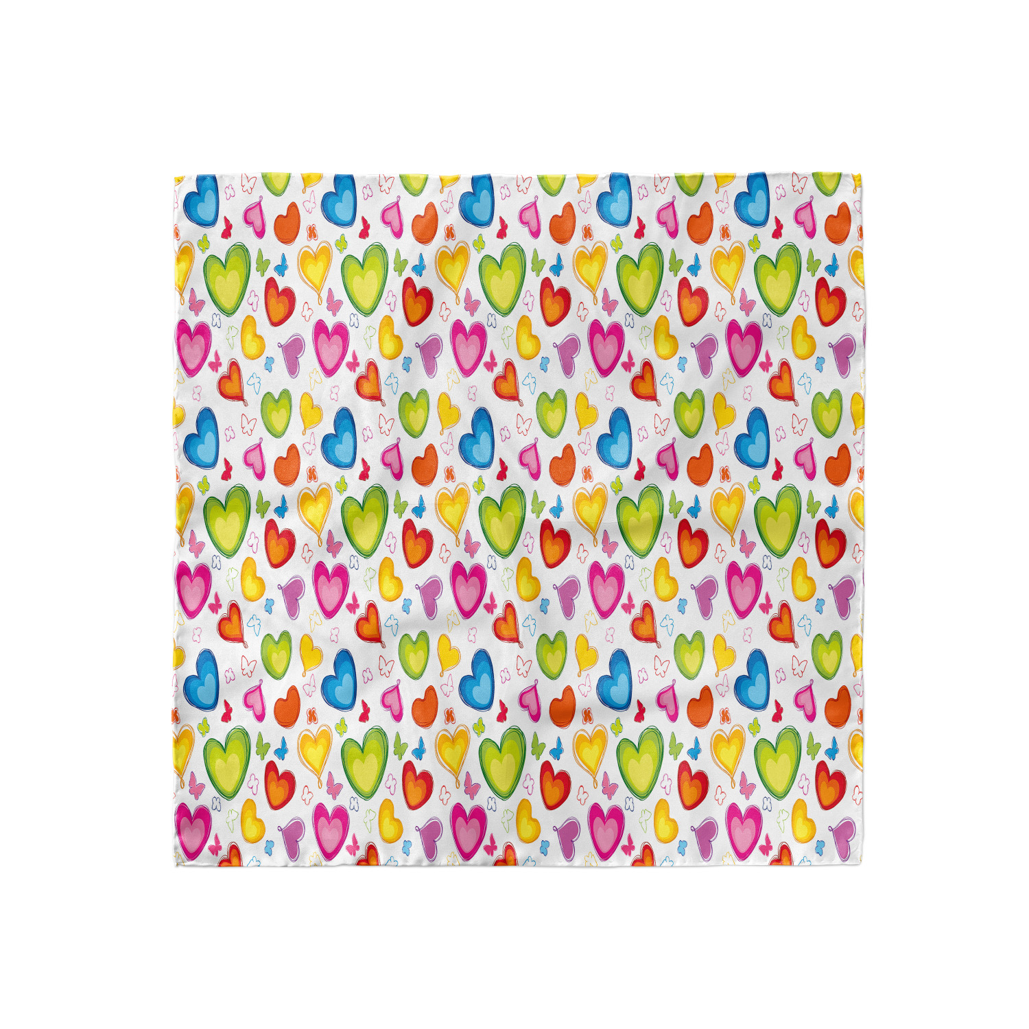 Ambesonne Love Theme Satin Hairscarf Head Wrap for Women in 3 Sizes - Picture 20 of 123
