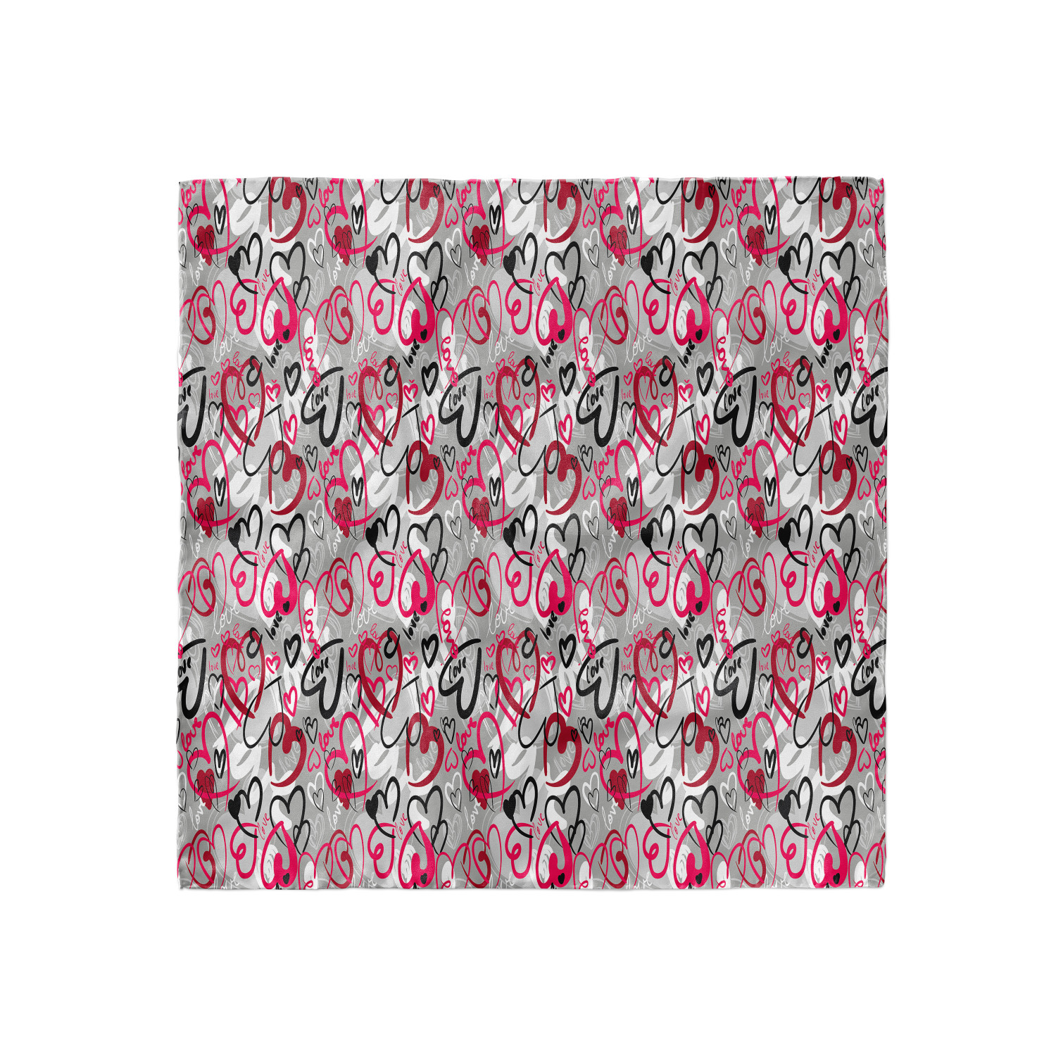 Ambesonne Love Theme Satin Hairscarf Head Wrap for Women in 3 Sizes - Picture 94 of 123