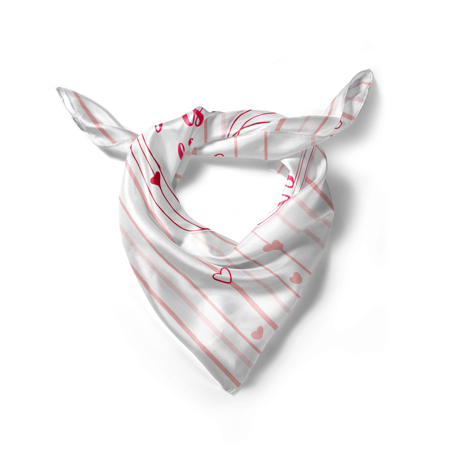 Ambesonne Love Theme Satin Hairscarf Head Wrap for Women in 3 Sizes - Picture 55 of 123