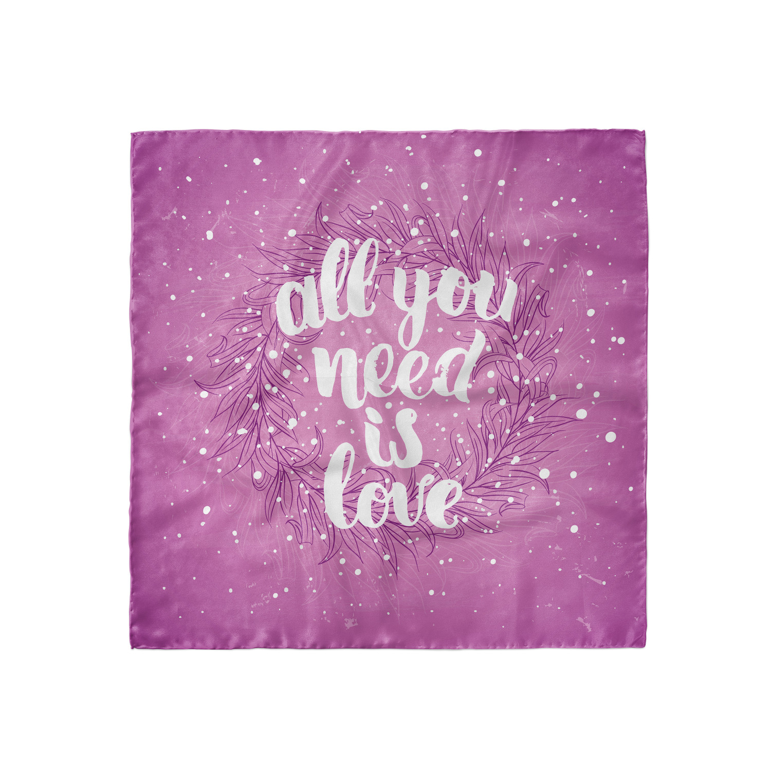 Ambesonne Love Theme Satin Hairscarf Head Wrap for Women in 3 Sizes - Picture 120 of 123