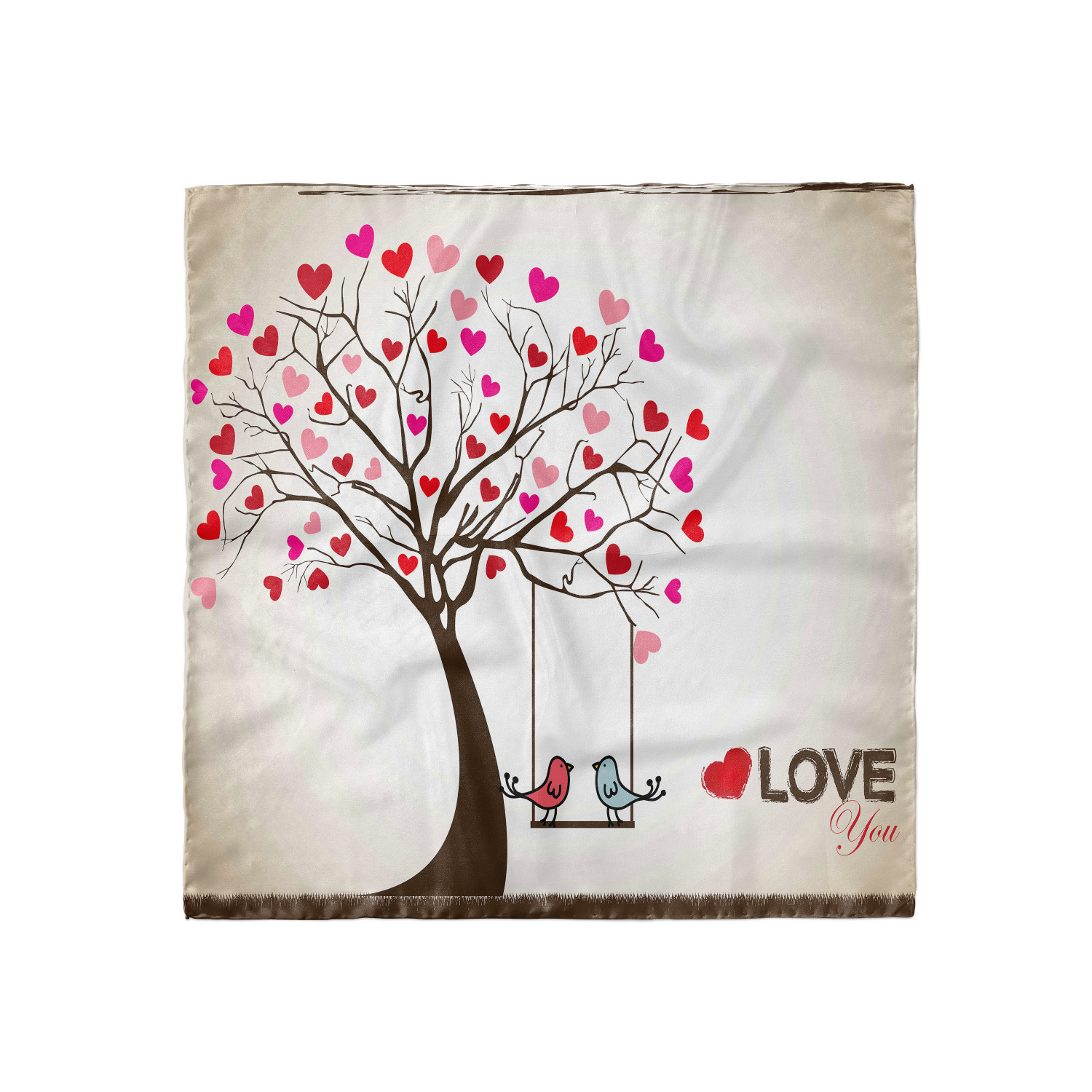 Ambesonne Love Theme Satin Hairscarf Head Wrap for Women in 3 Sizes - Picture 50 of 123