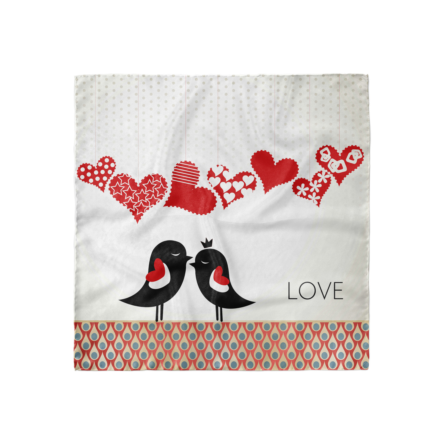 Ambesonne Love Theme Satin Hairscarf Head Wrap for Women in 3 Sizes - Picture 104 of 123