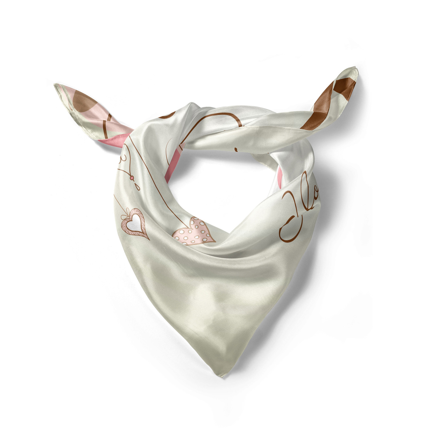 Ambesonne Love Theme Satin Hairscarf Head Wrap for Women in 3 Sizes - Picture 5 of 123