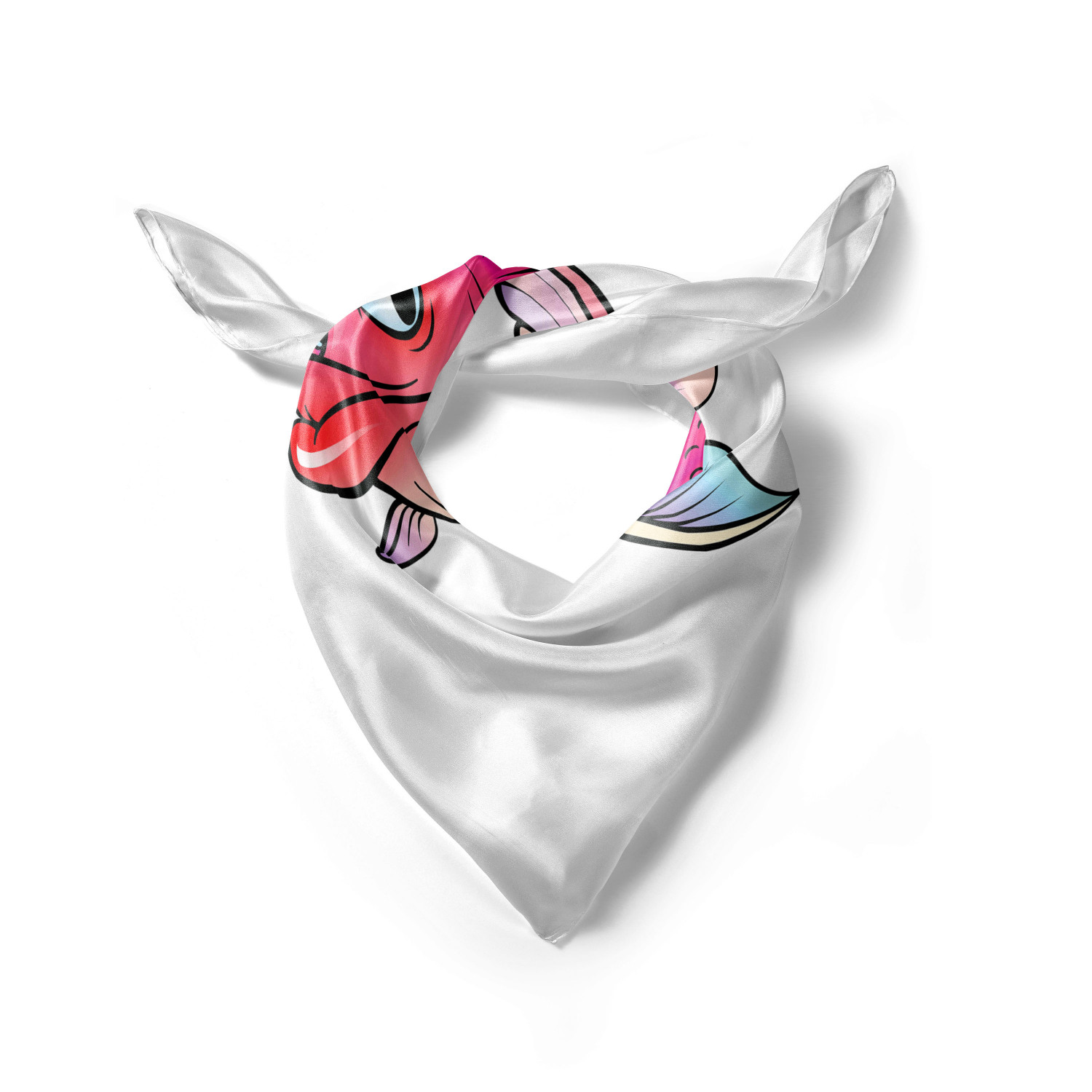Ambesonne Foulard per capelli in raso a tema pesce fascia per donna in 3 taglie - Foto 25 di 123