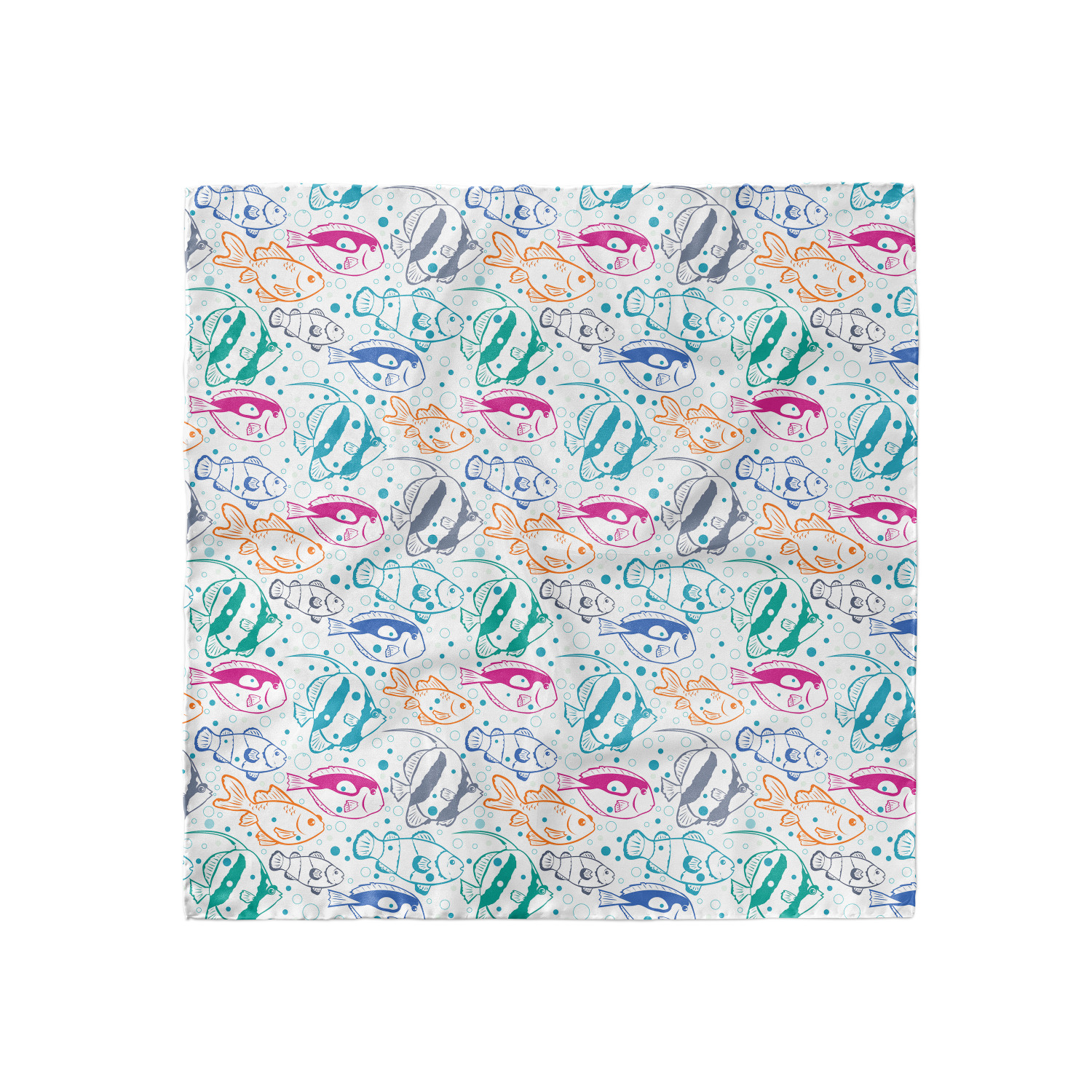 Ambesonne Foulard per capelli in raso a tema pesce fascia per donna in 3 taglie - Foto 86 di 123