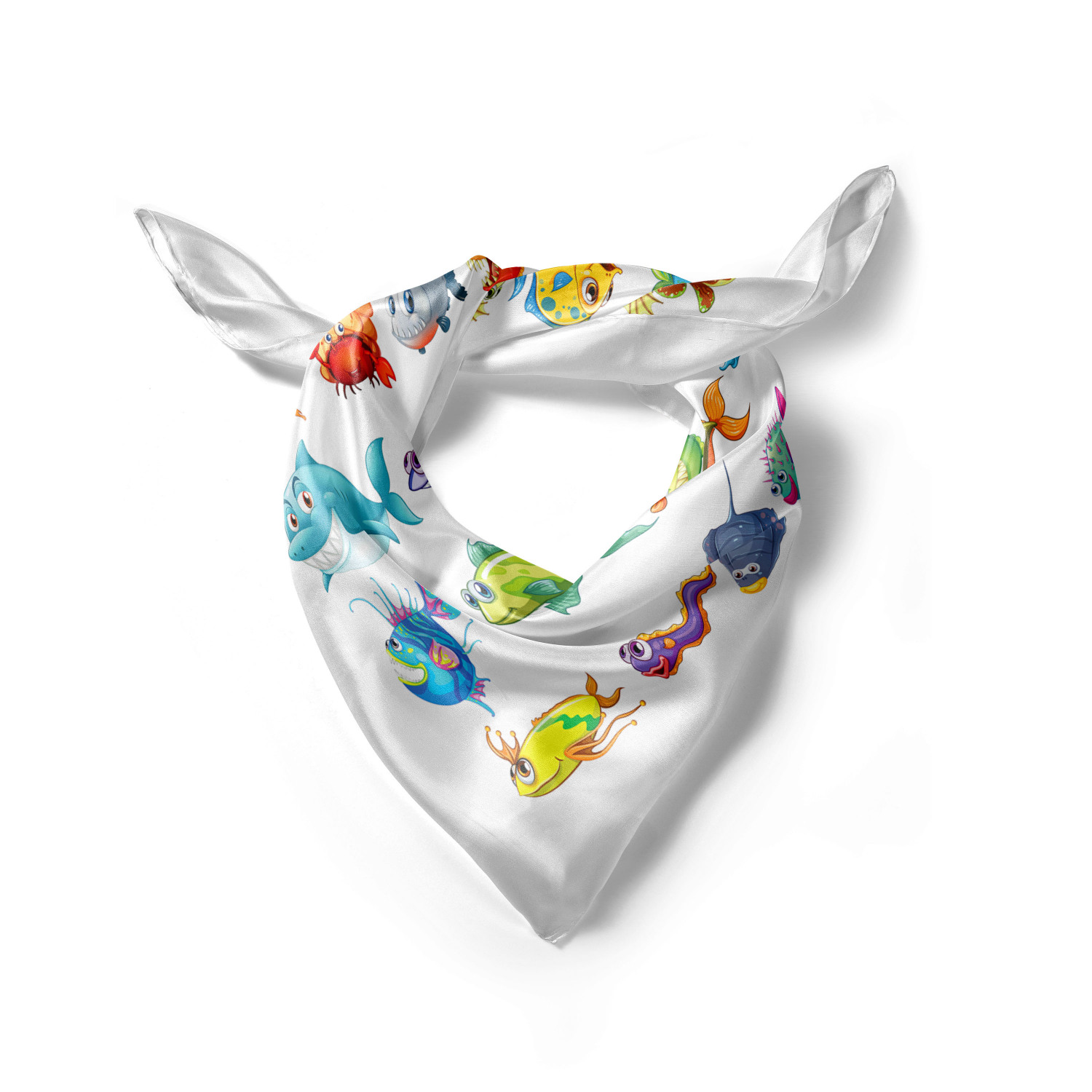 Ambesonne Foulard per capelli in raso a tema pesce fascia per donna in 3 taglie - Foto 61 di 123