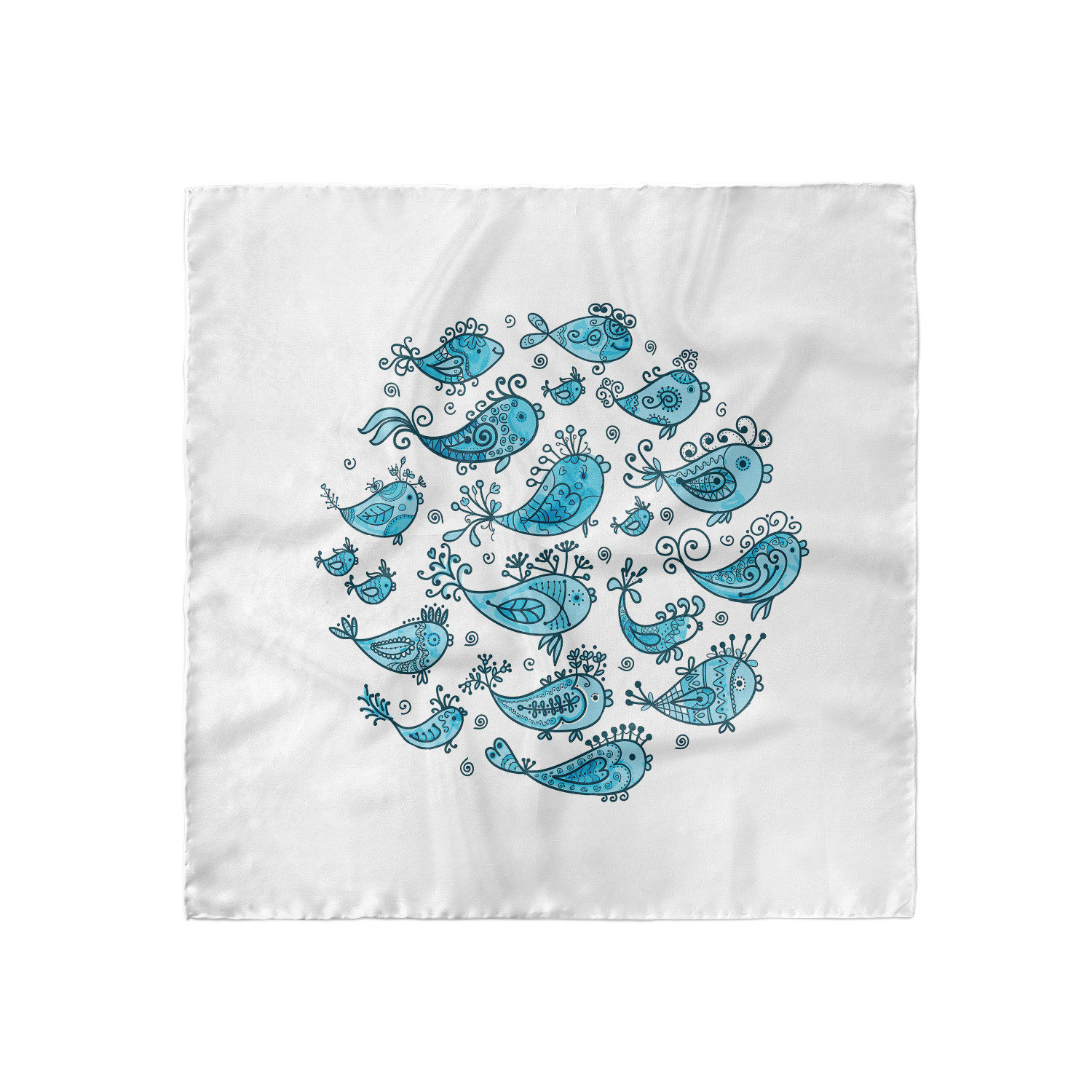 Ambesonne Foulard per capelli in raso a tema pesce fascia per donna in 3 taglie - Foto 94 di 123
