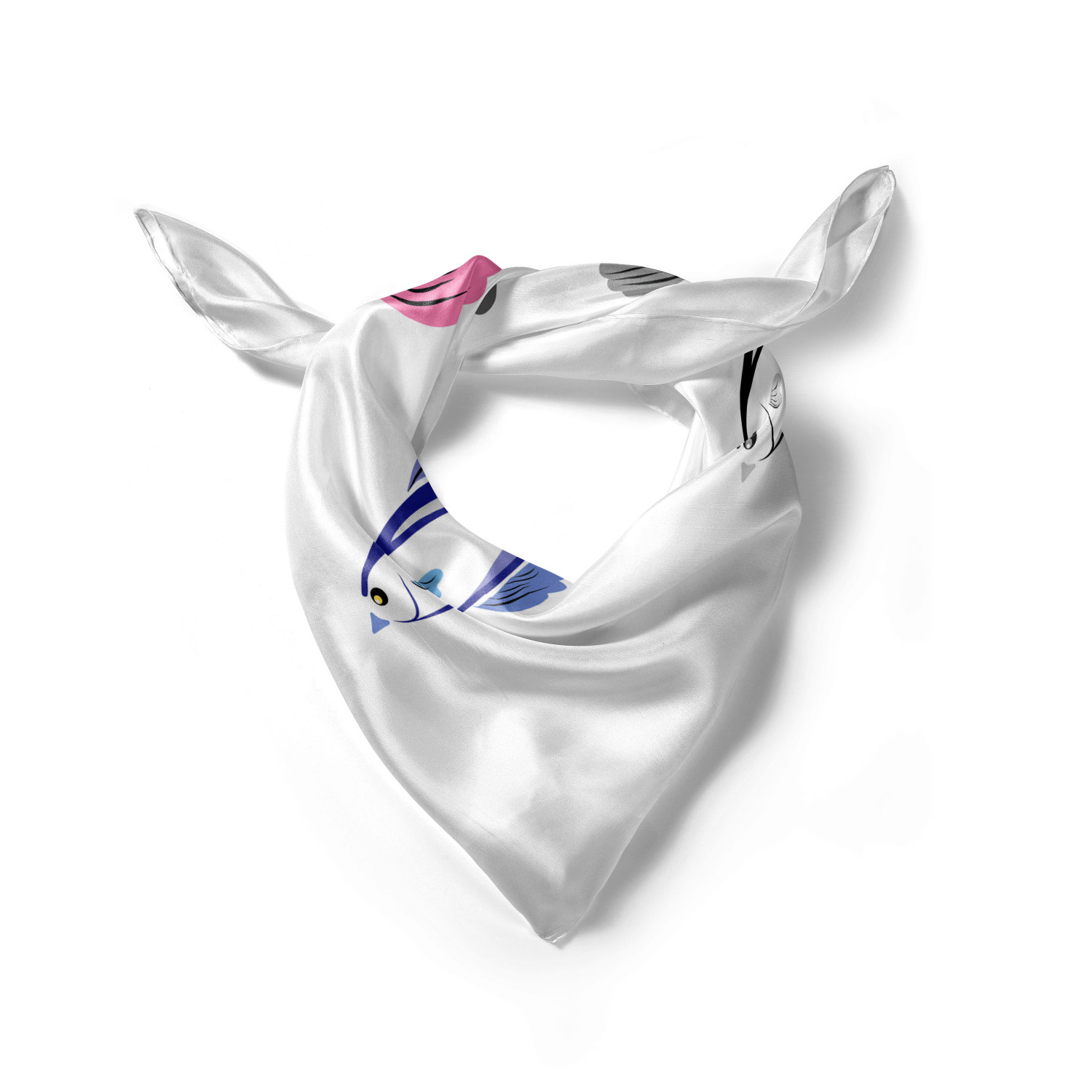 Ambesonne Foulard per capelli in raso a tema pesce fascia per donna in 3 taglie - Foto 19 di 123