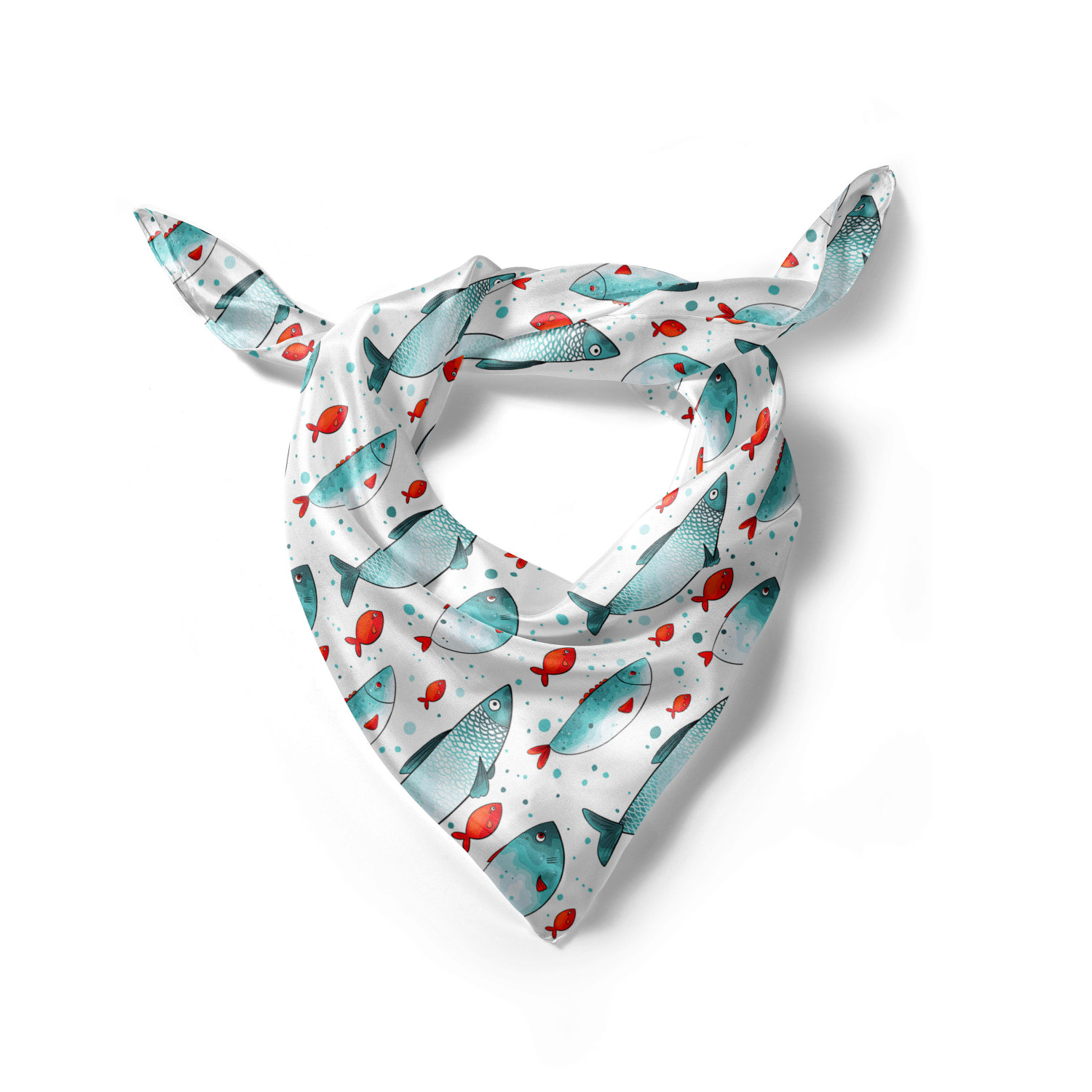 Ambesonne Foulard per capelli in raso a tema pesce fascia per donna in 3 taglie - Foto 105 di 123