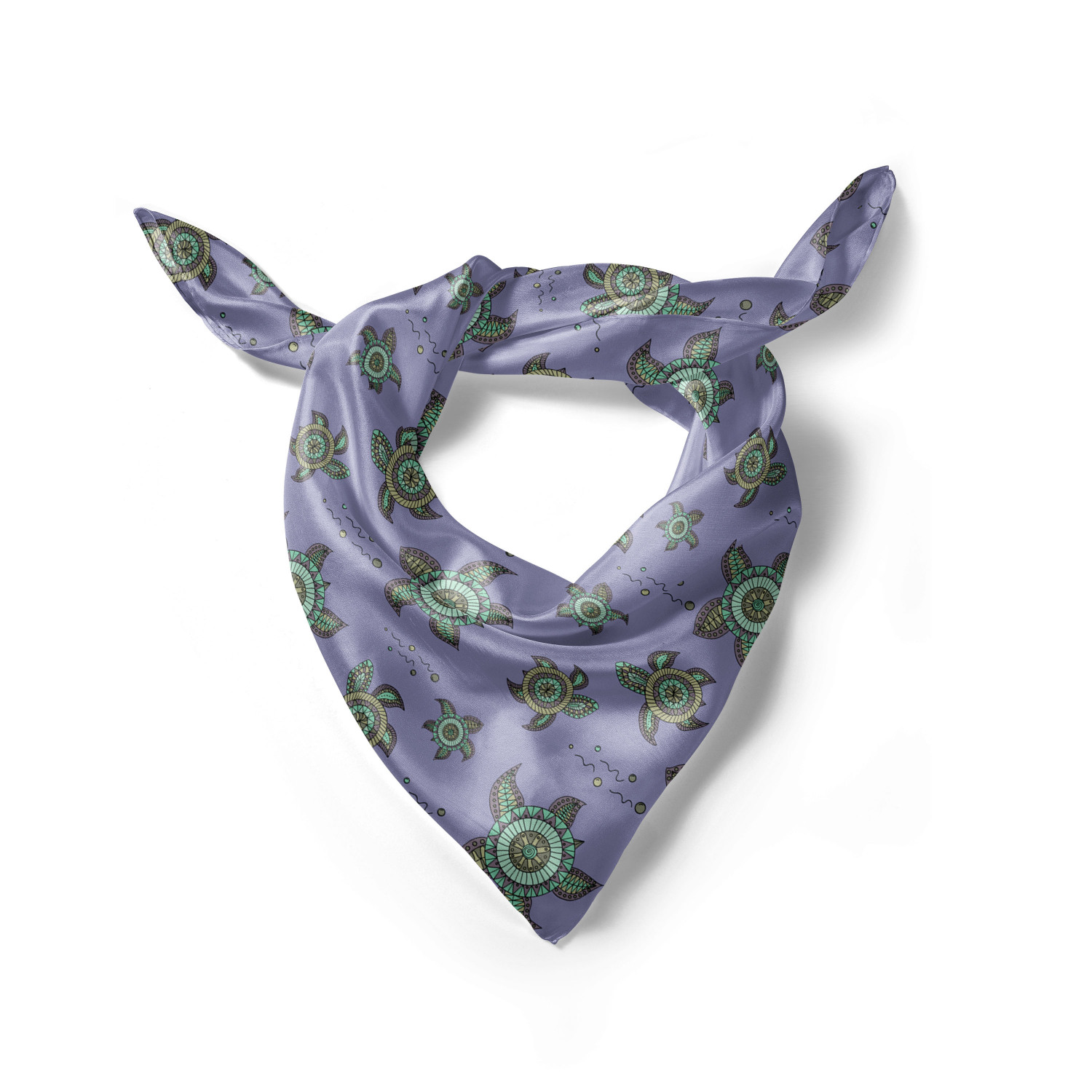 Ambesonne Colorful Headscarf Cartoon Underwater Sea Hijab Scarf