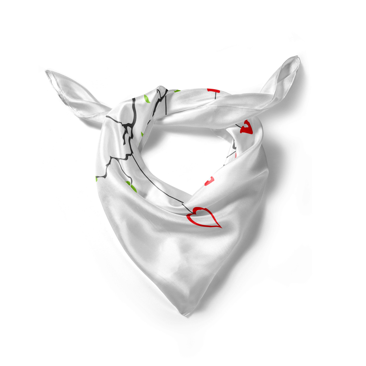 Ambesonne Love Theme Satin Hairscarf Head Wrap for Women in 3 Sizes - Picture 13 of 123