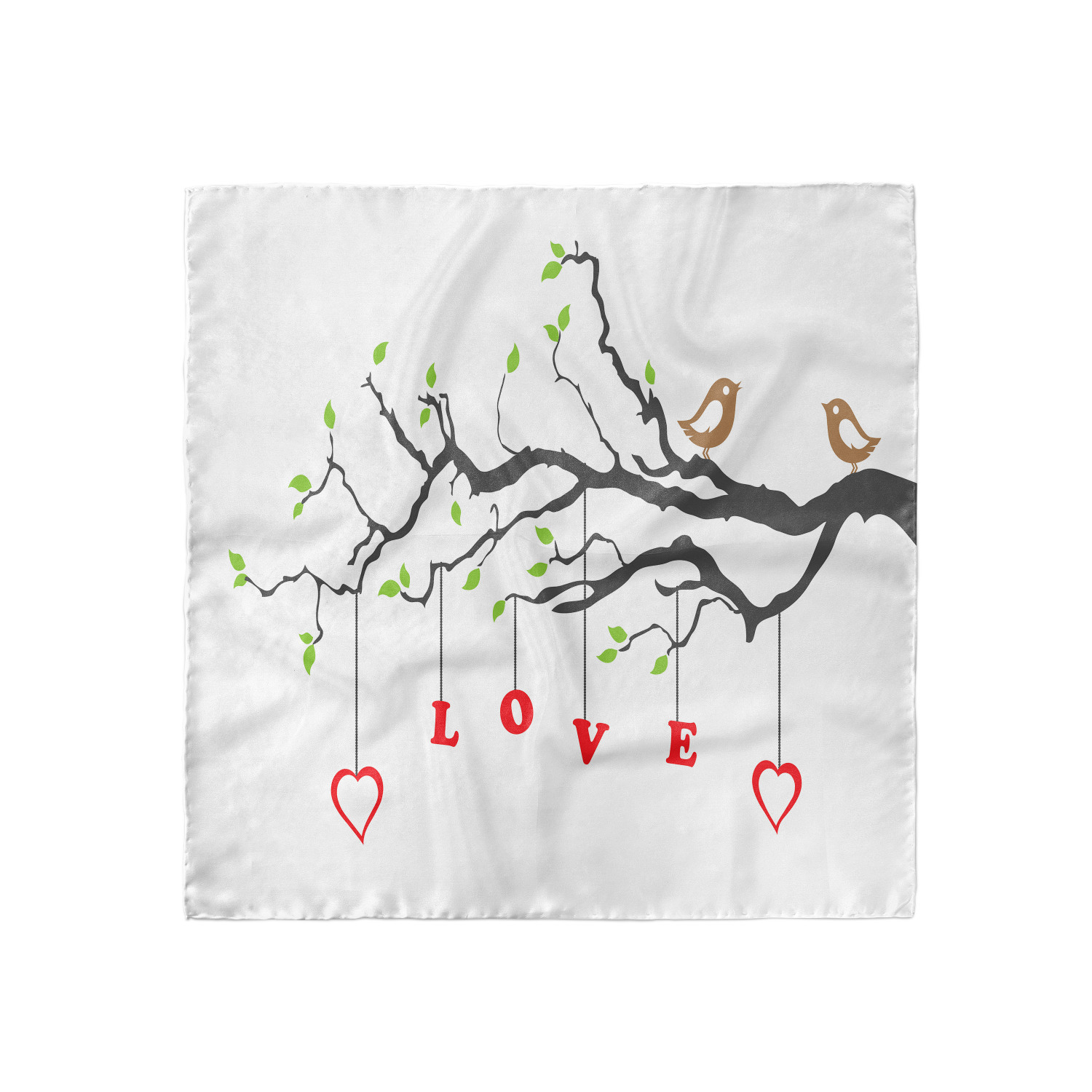Ambesonne Love Theme Satin Hairscarf Head Wrap for Women in 3 Sizes - Picture 12 of 123