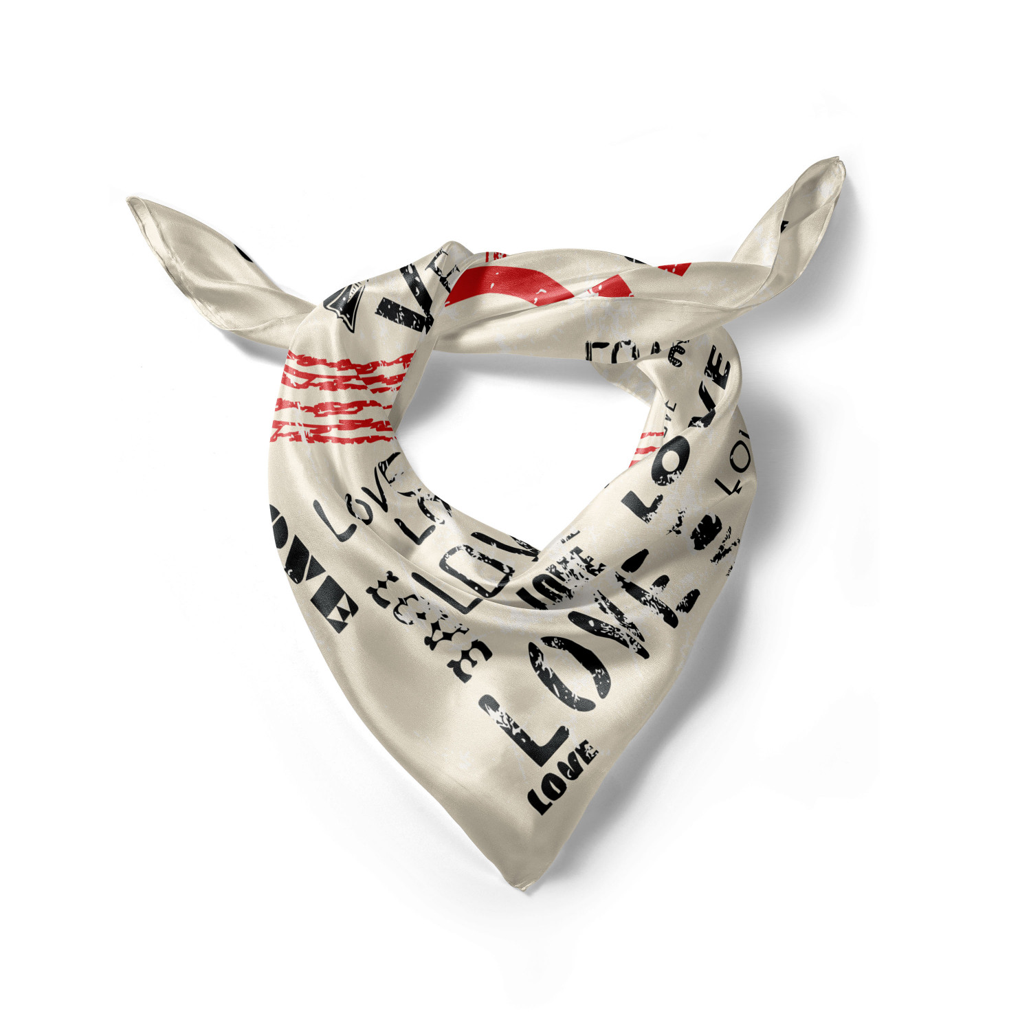 Ambesonne Love Theme Satin Hairscarf Head Wrap for Women in 3 Sizes - Picture 123 of 123