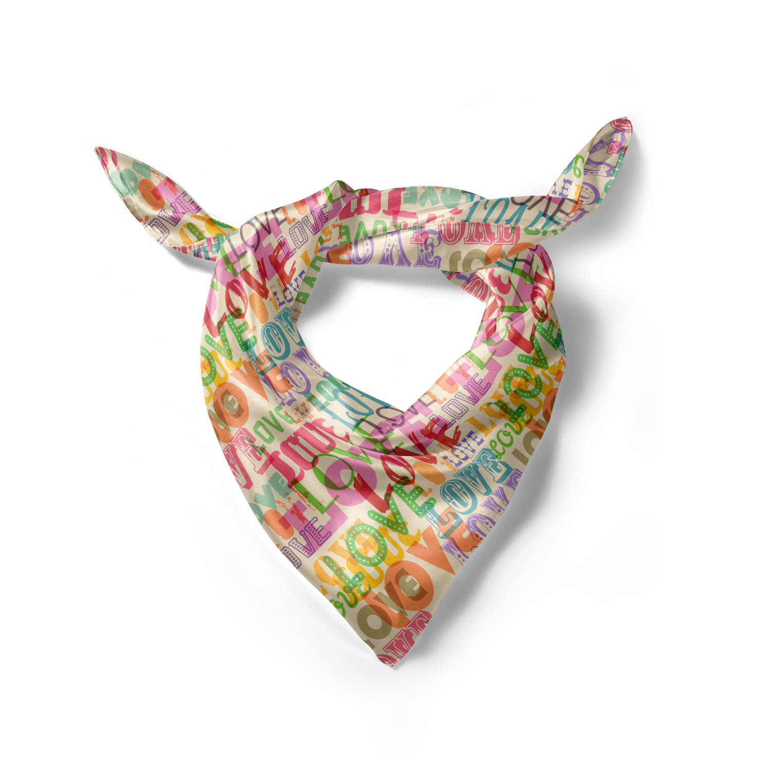 Ambesonne Love Theme Satin Hairscarf Head Wrap for Women in 3 Sizes - Picture 25 of 123