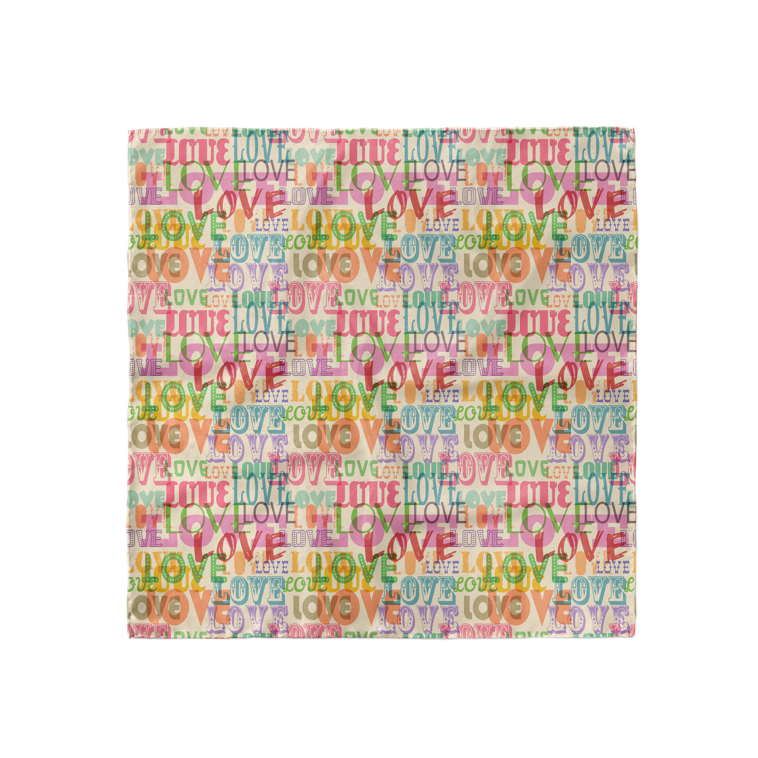 Ambesonne Love Theme Satin Hairscarf Head Wrap for Women in 3 Sizes - Picture 24 of 123