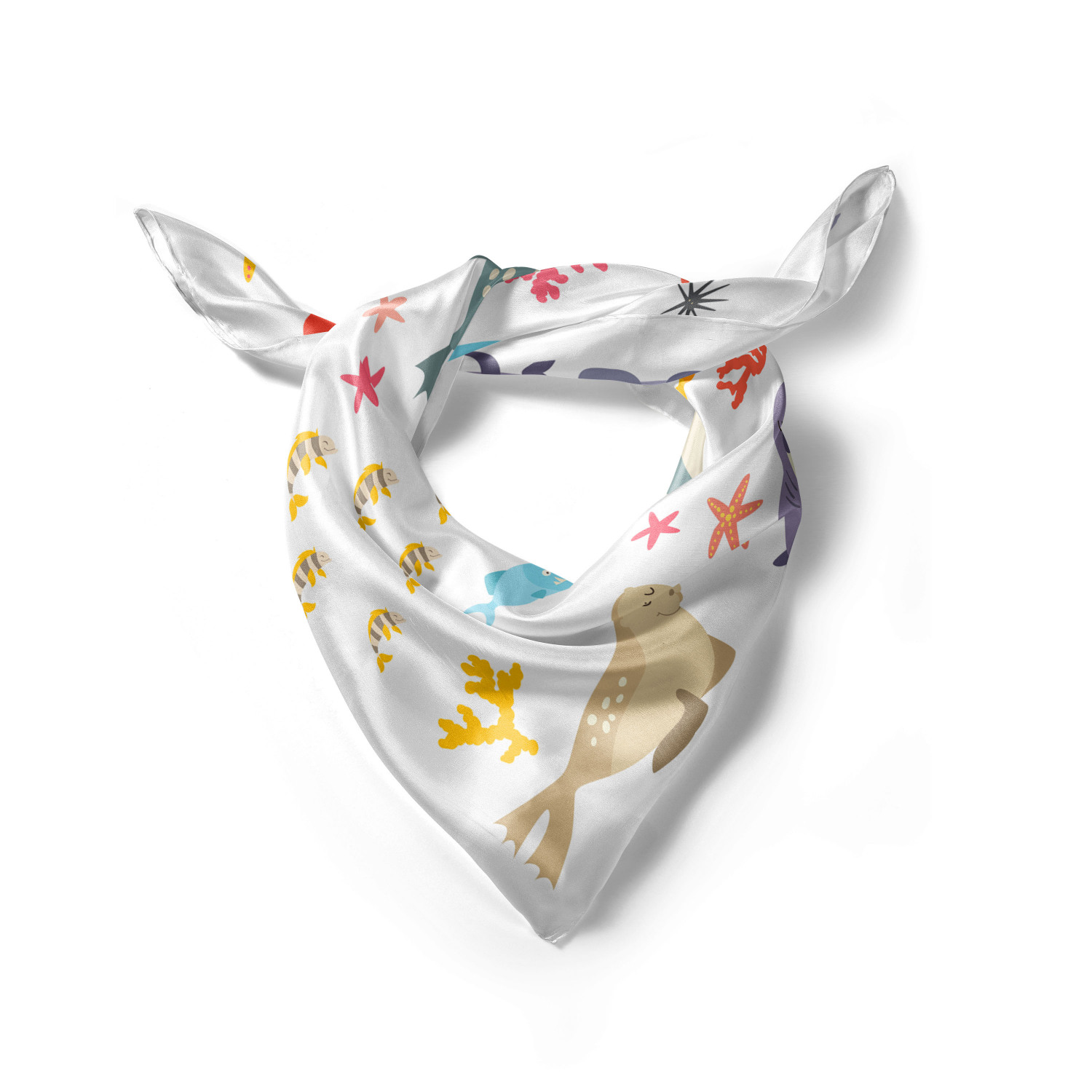 Ambesonne Foulard per capelli in raso a tema pesce fascia per donna in 3 taglie - Foto 29 di 123