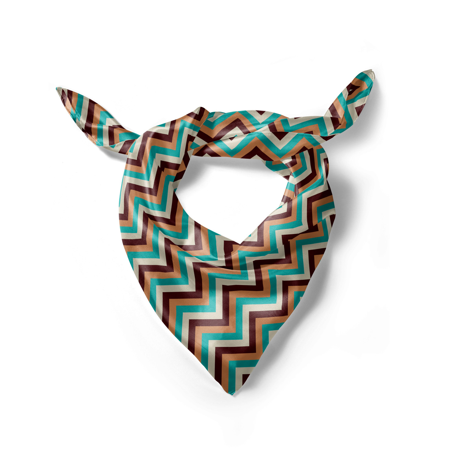 Ambesonne Chevron Zigzag Satin Hairscarf Head Wrap for Women in 3 Sizes - Picture 67 of 121