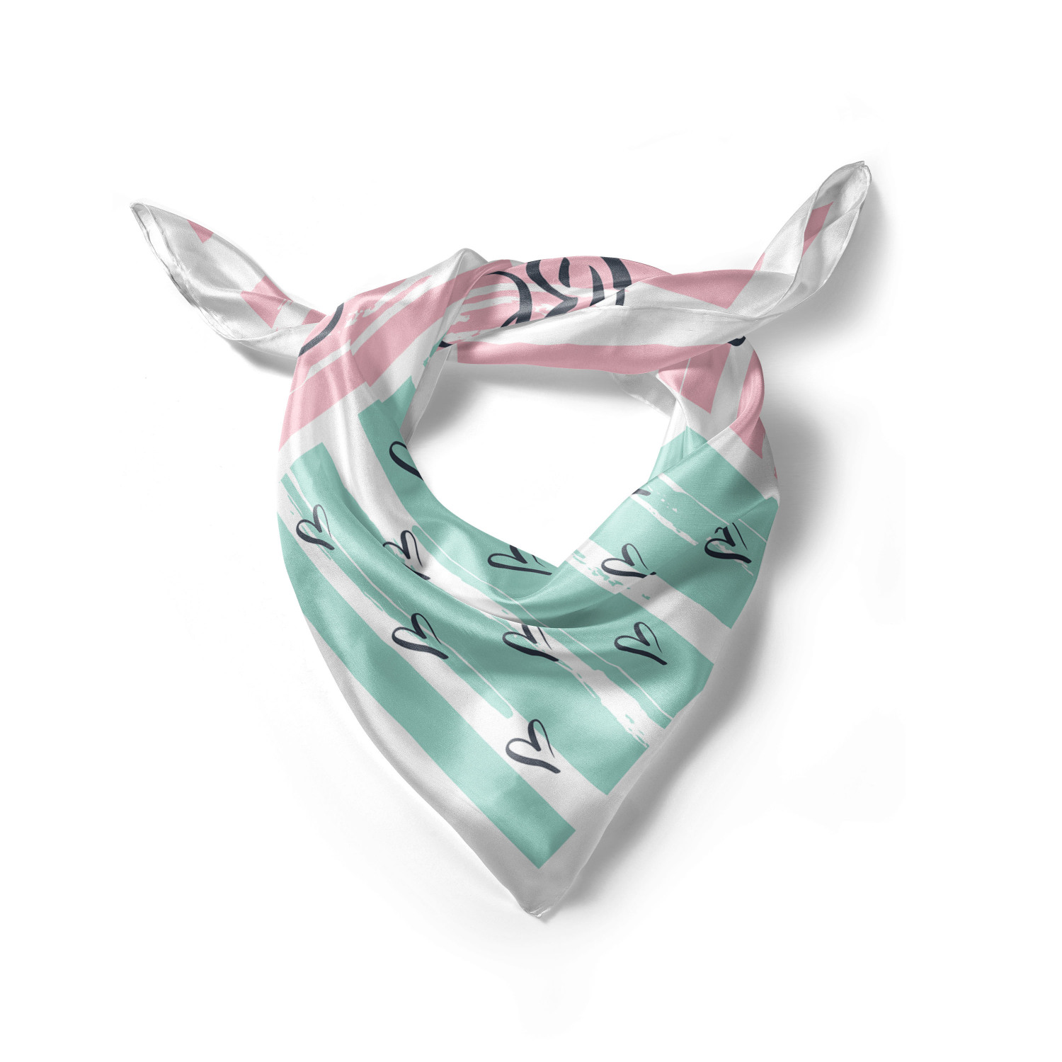 Ambesonne Love Theme Satin Hairscarf Head Wrap for Women in 3 Sizes - Picture 119 of 123