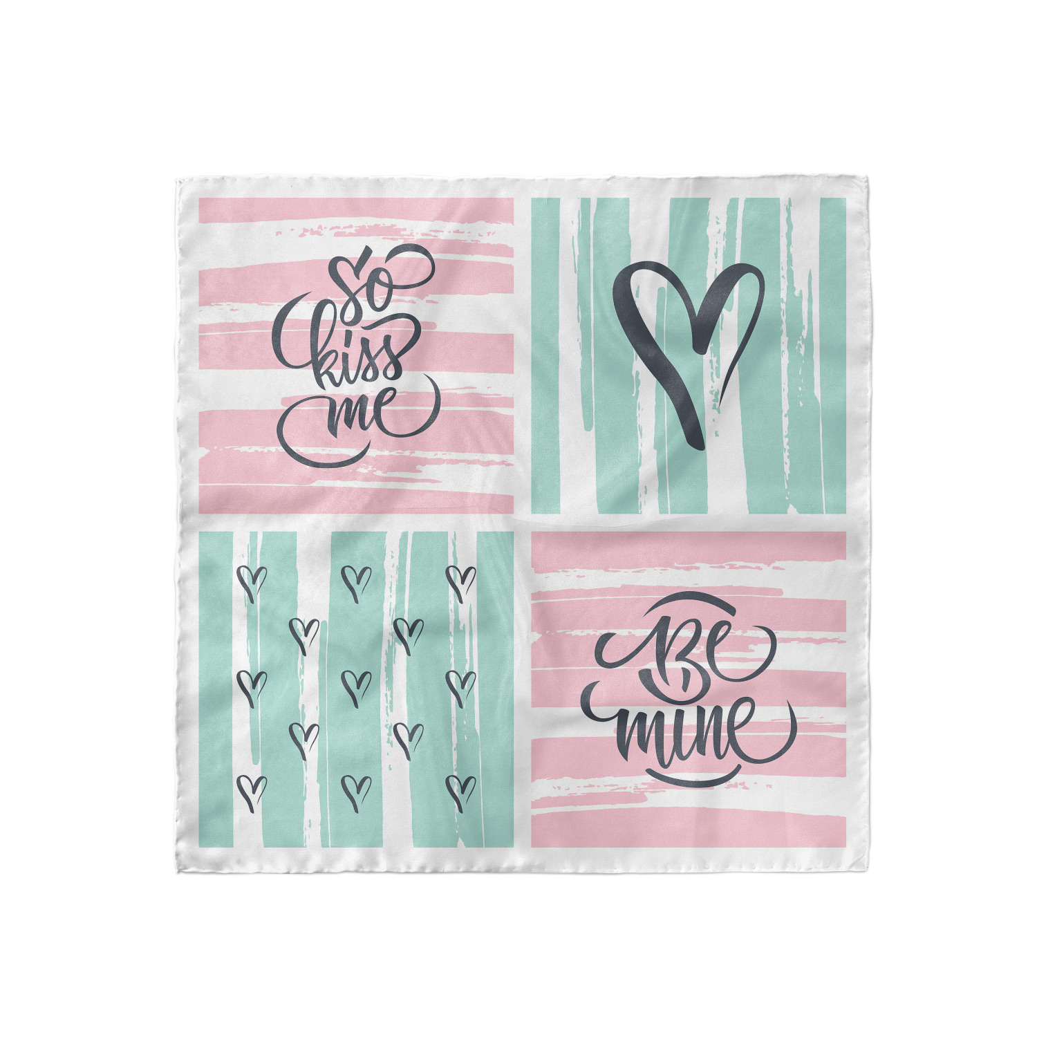 Ambesonne Love Theme Satin Hairscarf Head Wrap for Women in 3 Sizes - Picture 118 of 123