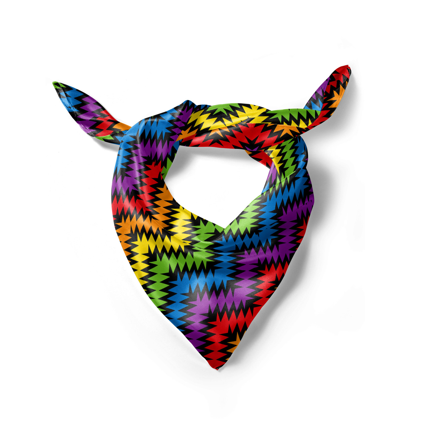 Ambesonne Chevron Zigzag Satin Hairscarf Head Wrap for Women in 3 Sizes - Picture 51 of 121