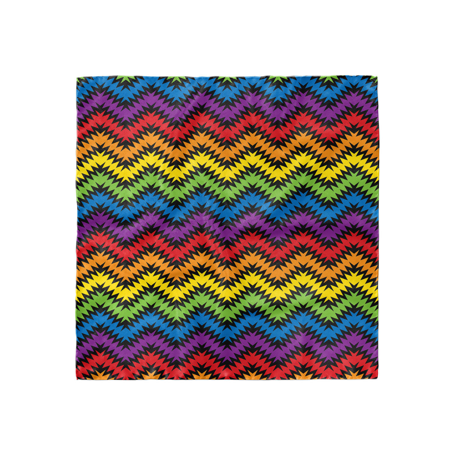 Ambesonne Chevron Zigzag Satin Hairscarf Head Wrap for Women in 3 Sizes - Picture 50 of 121