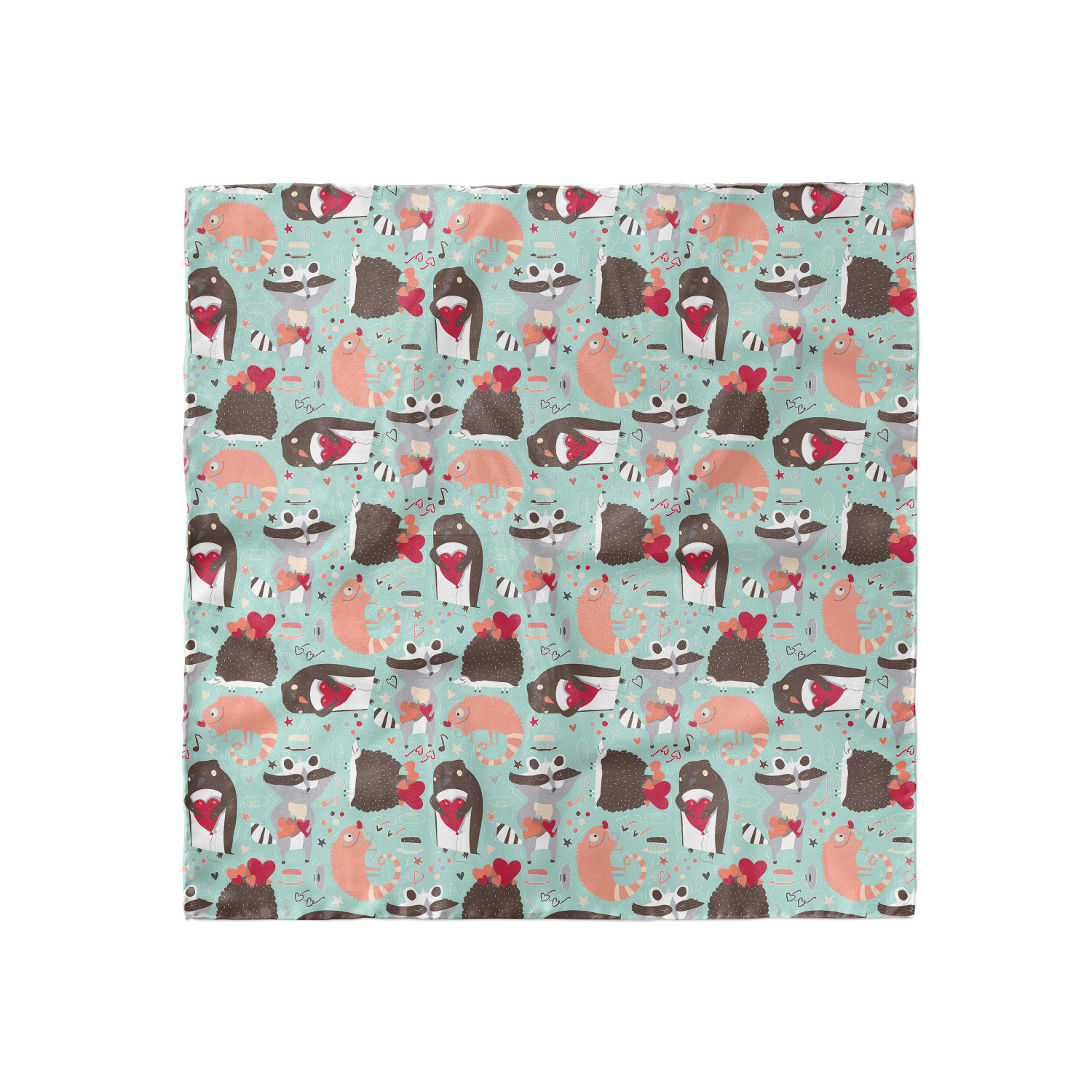 Ambesonne Love Theme Satin Hairscarf Head Wrap for Women in 3 Sizes - Picture 108 of 123