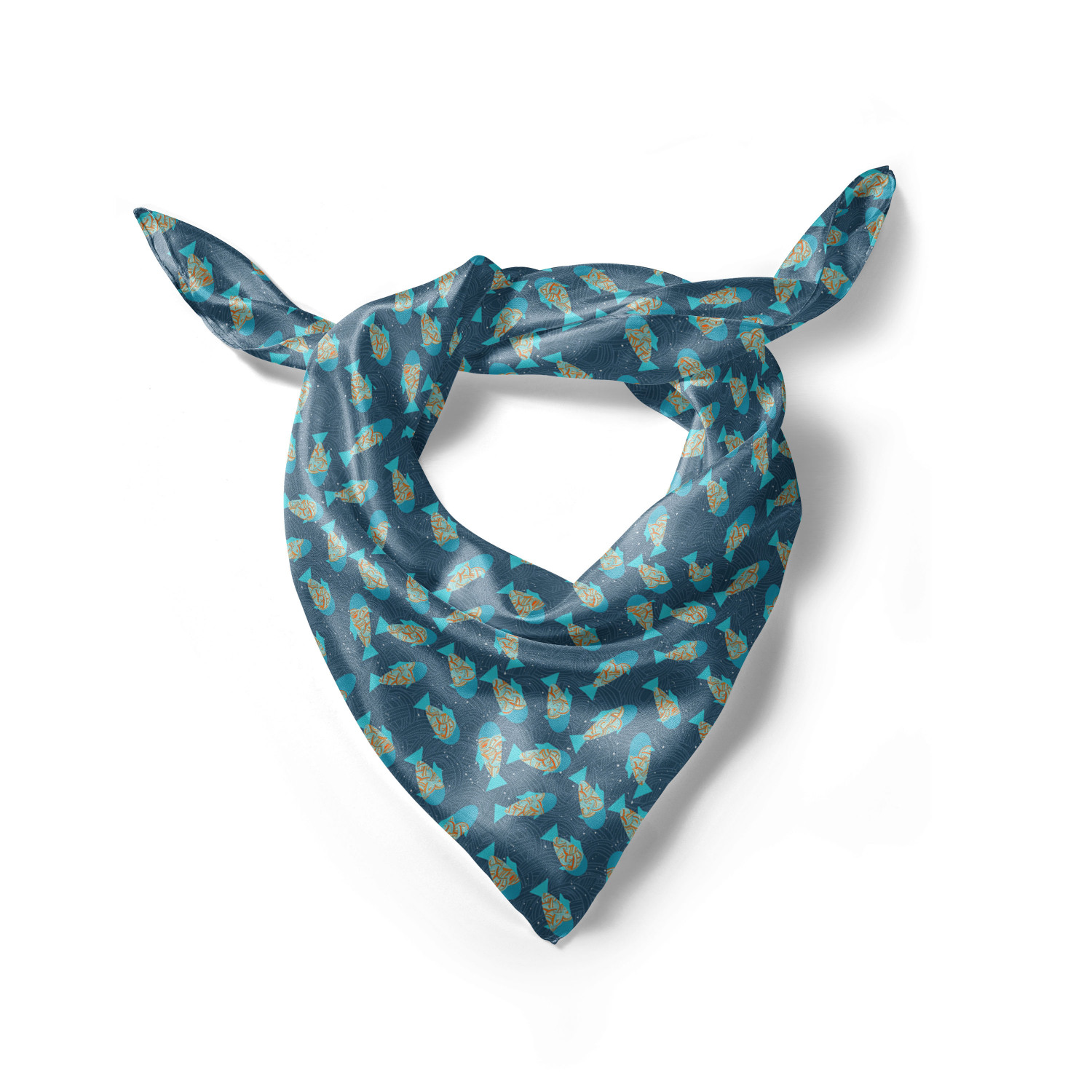 Ambesonne Foulard per capelli in raso a tema pesce fascia per donna in 3 taglie - Foto 45 di 123