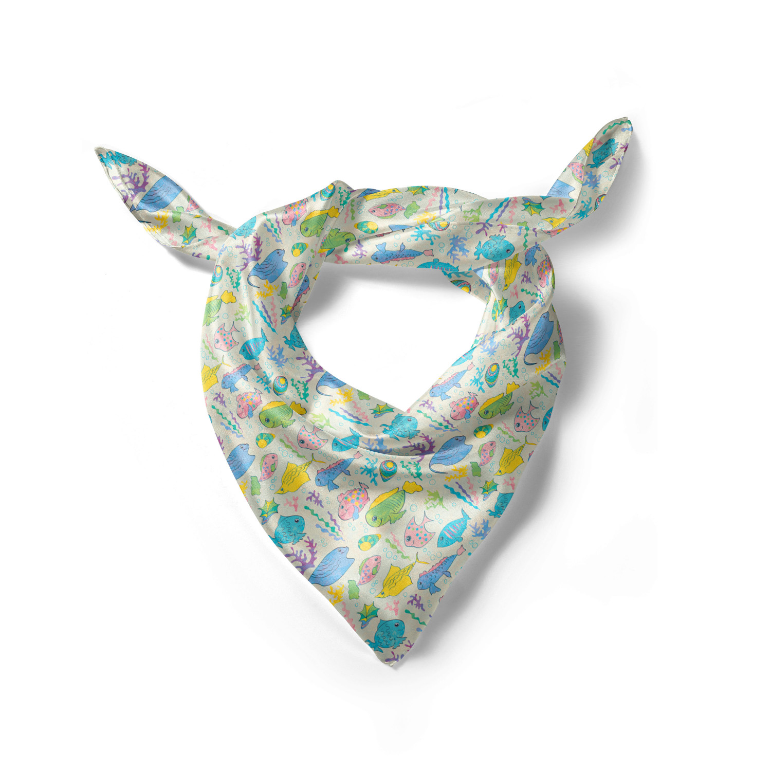 Ambesonne Foulard per capelli in raso a tema pesce fascia per donna in 3 taglie - Foto 27 di 123