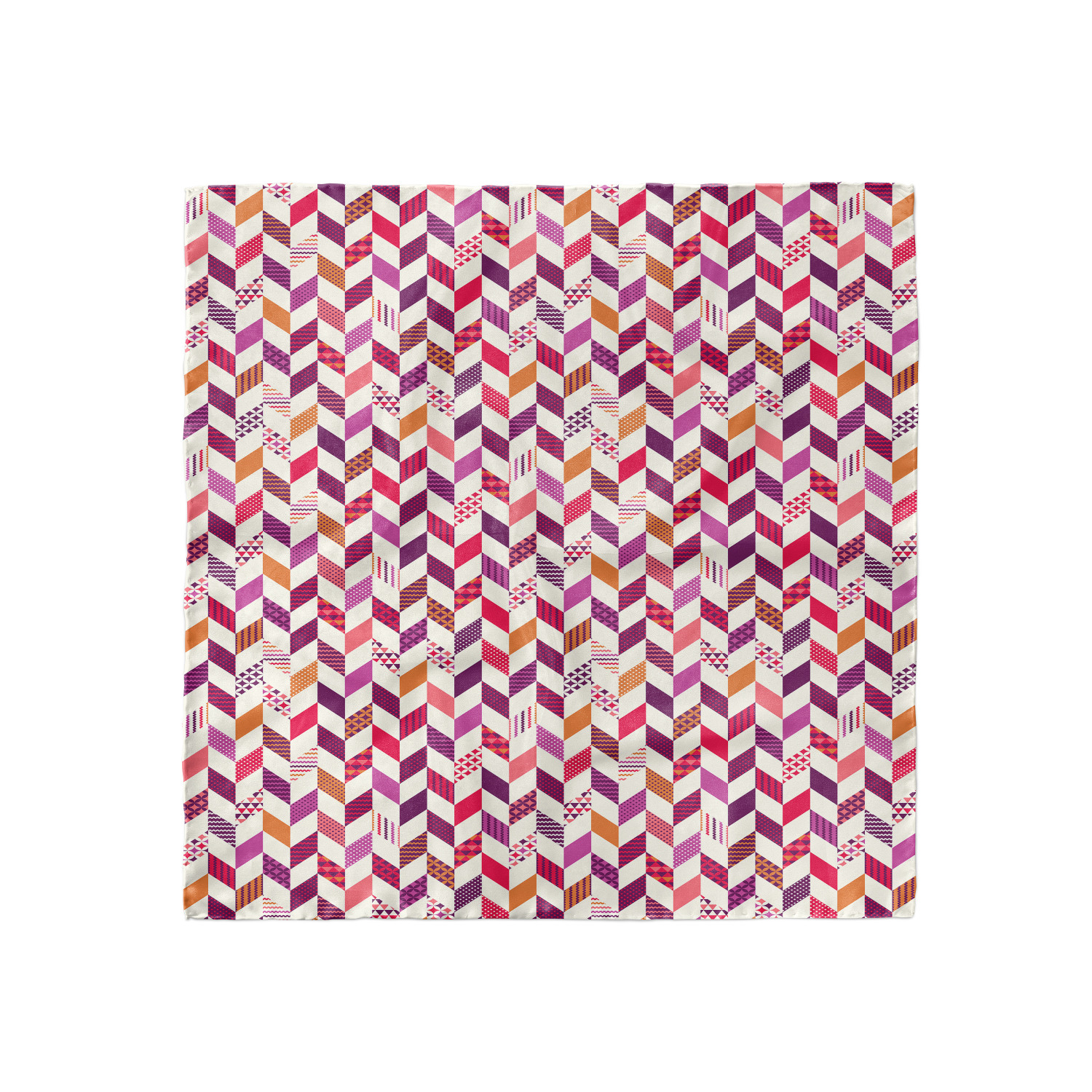 Ambesonne Chevron Zigzag Satin Hairscarf Head Wrap for Women in 3 Sizes - Picture 26 of 121