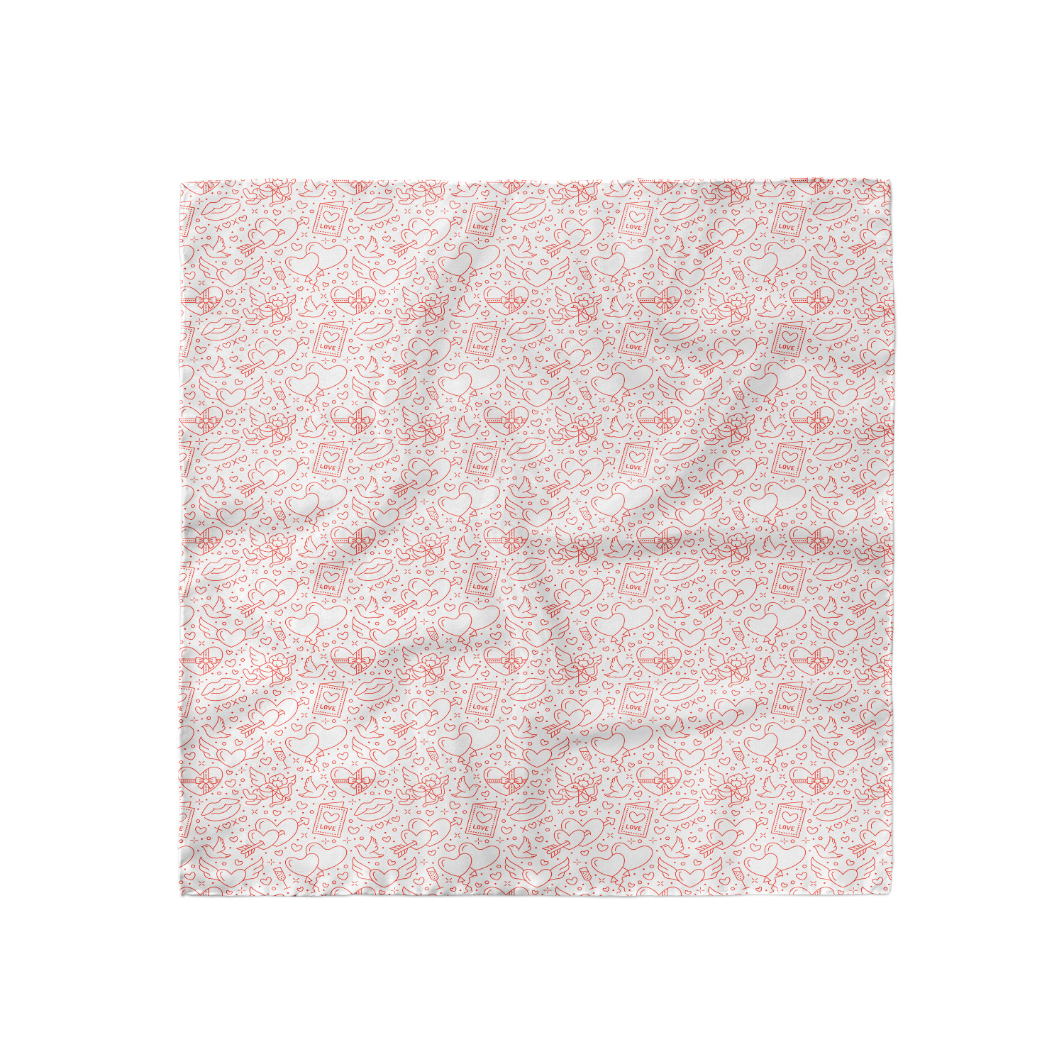 Ambesonne Love Theme Satin Hairscarf Head Wrap for Women in 3 Sizes - Picture 116 of 123