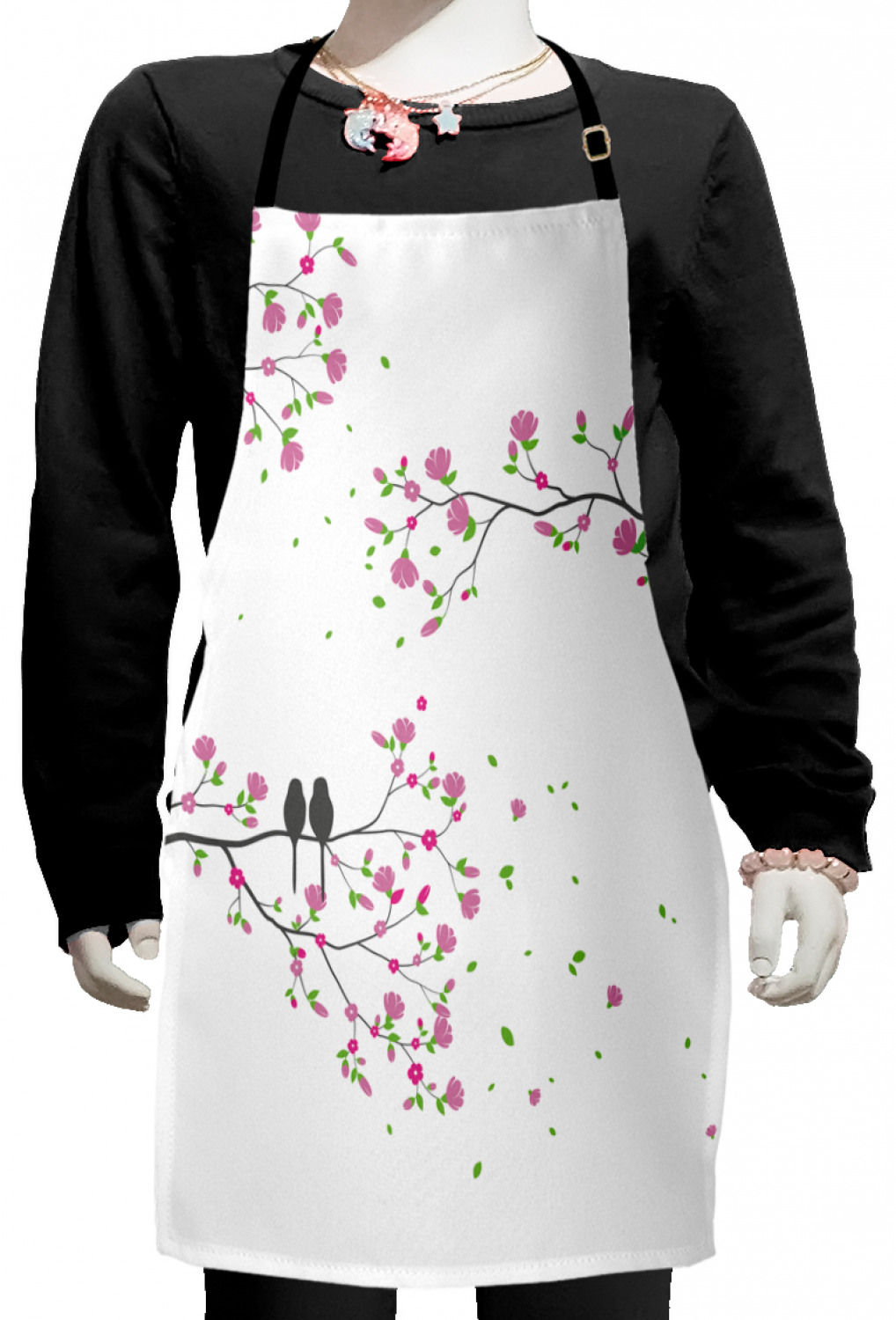 Ambesonne Spring Kids Apron Boys Girls Apron Bib Cooking & Painting