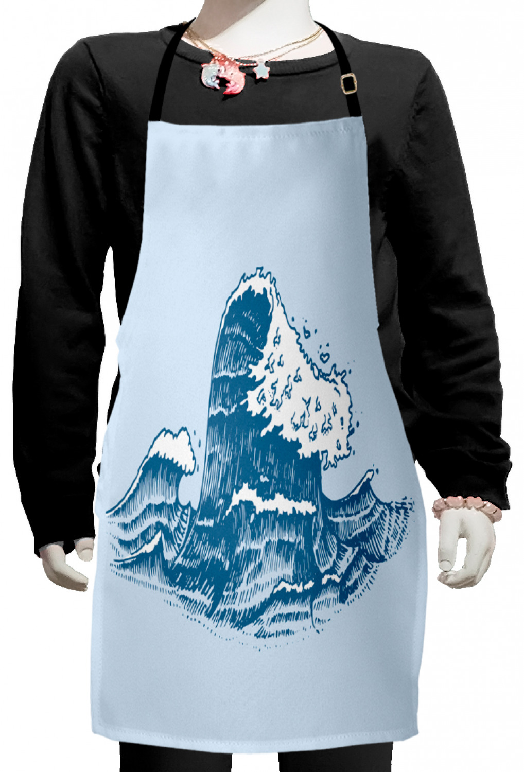 Ambesonne Beach Theme Kids Apron Boys Girls Apron Bib Cooking & Painting