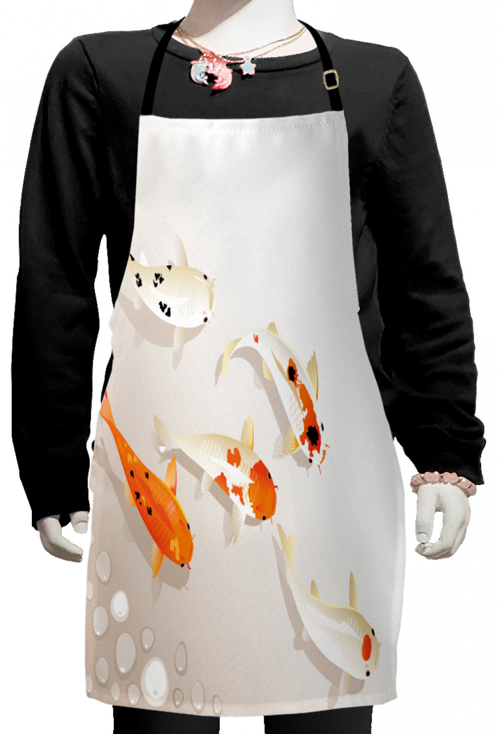 Ambesonne Animal Pattern Kids Apron Boys Girls Apron Bib Cooking & Painting