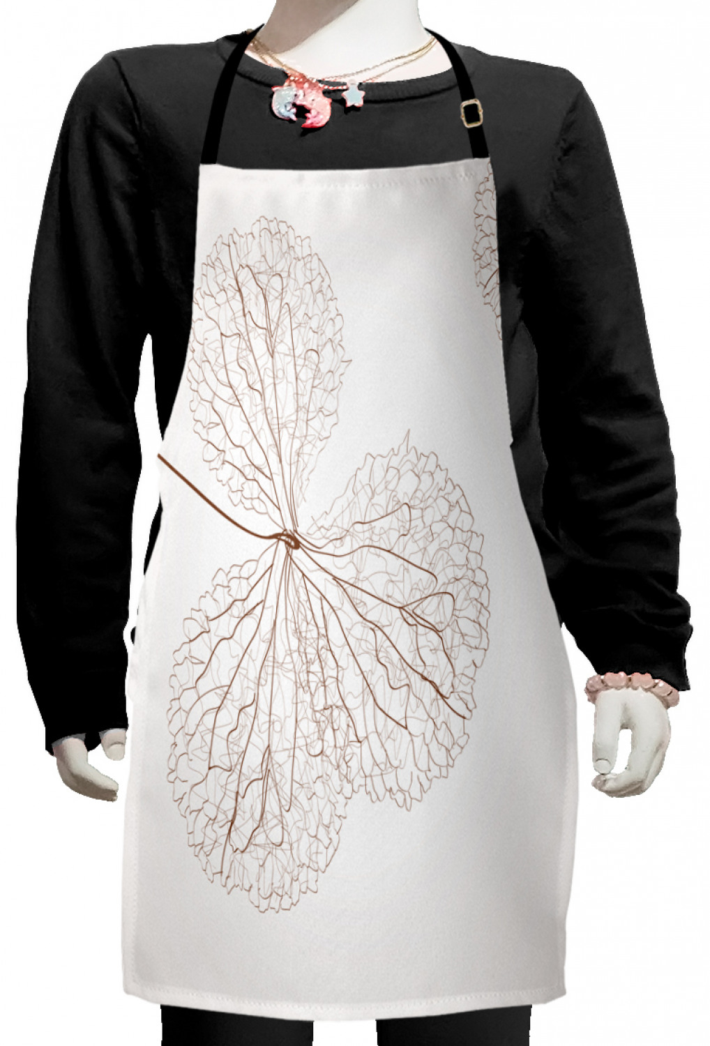 Ambesonne Flower Art Kids Apron Boys Girls Apron Bib Cooking & Painting - Bild 60 von 123