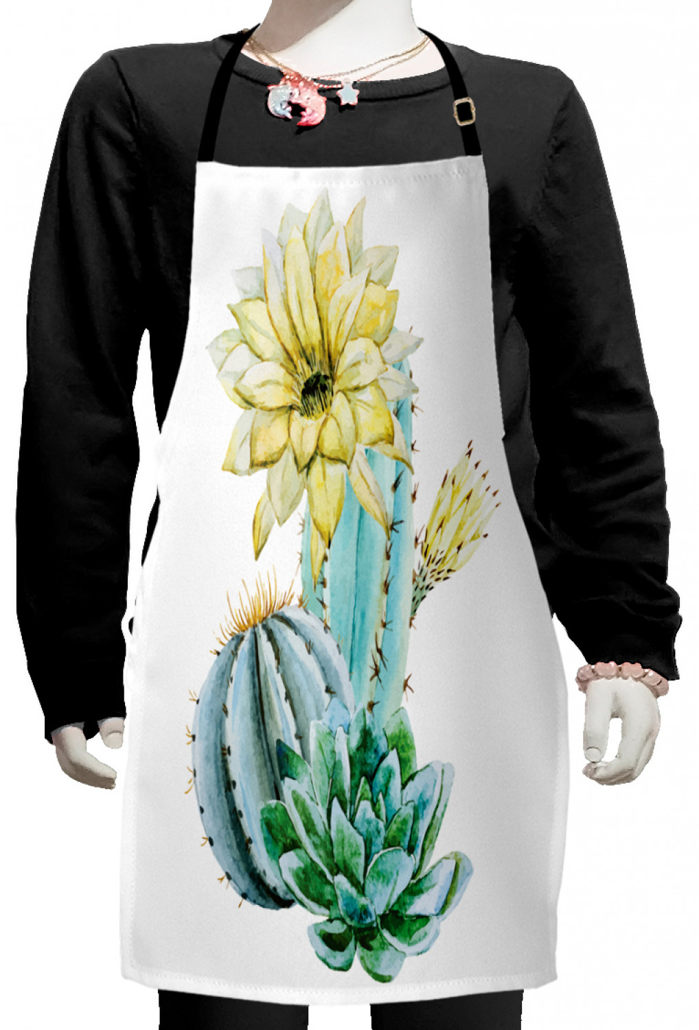 Ambesonne Flower Art Kids Apron Boys Girls Apron Bib Cooking & Painting - Bild 80 von 123