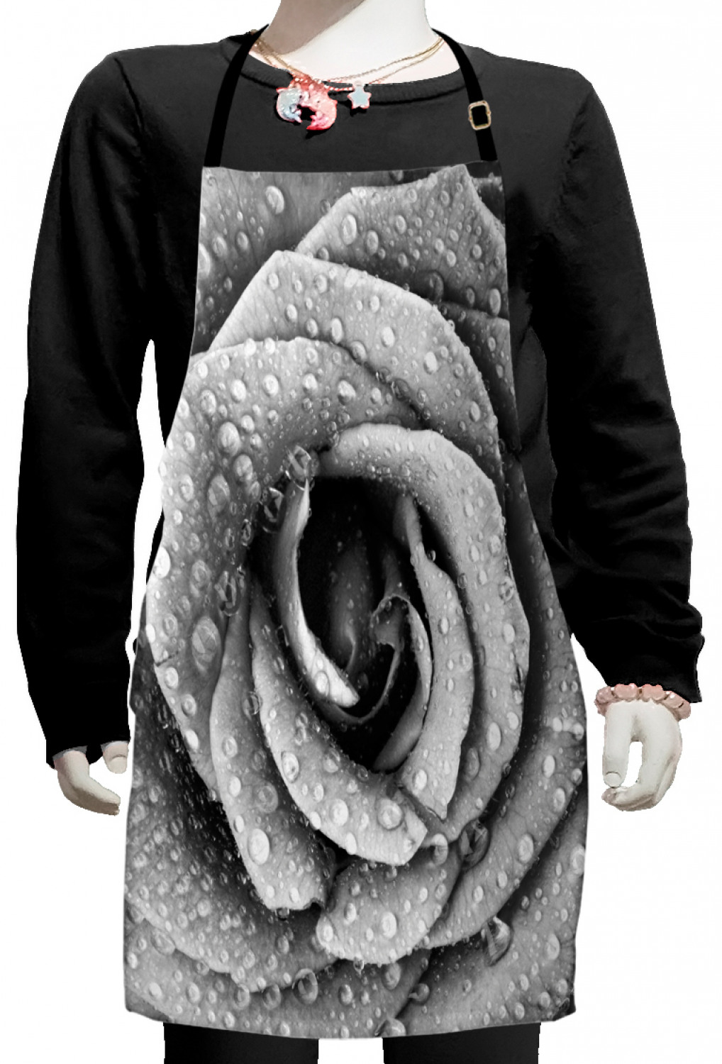 Ambesonne Flower Art Kids Apron Boys Girls Apron Bib Cooking & Painting - Bild 84 von 123