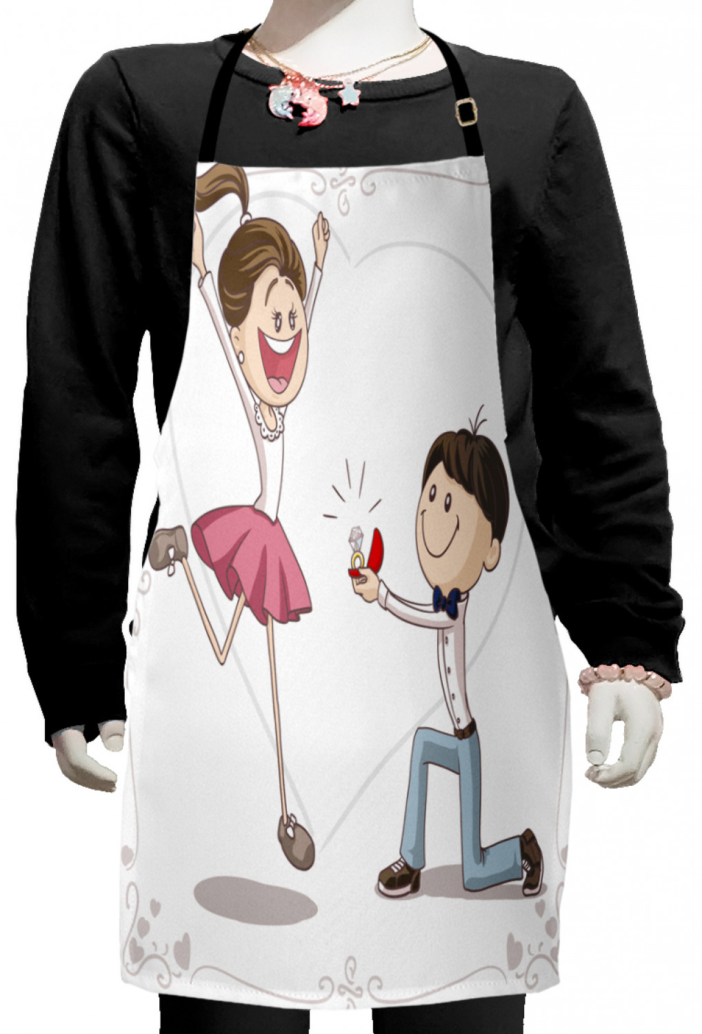 Ambesonne Cartoon Nursery Kids Apron Boys Girls Apron Bib Cooking & Painting