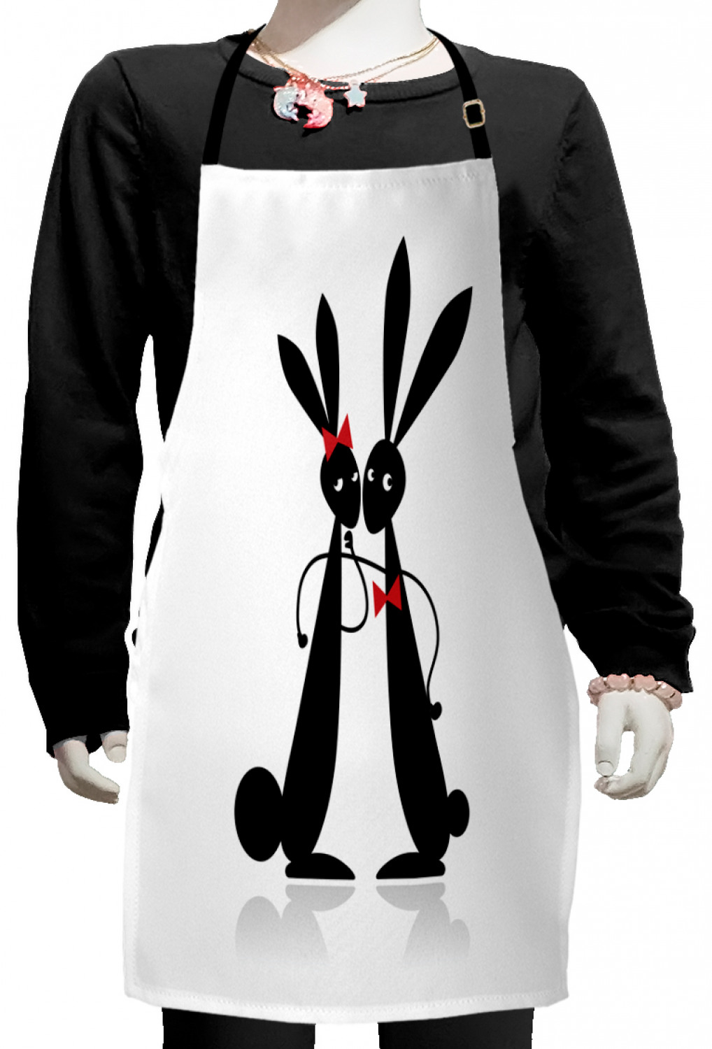 Ambesonne Bunny Kids Apron Boys Girls Apron Bib Cooking & Painting