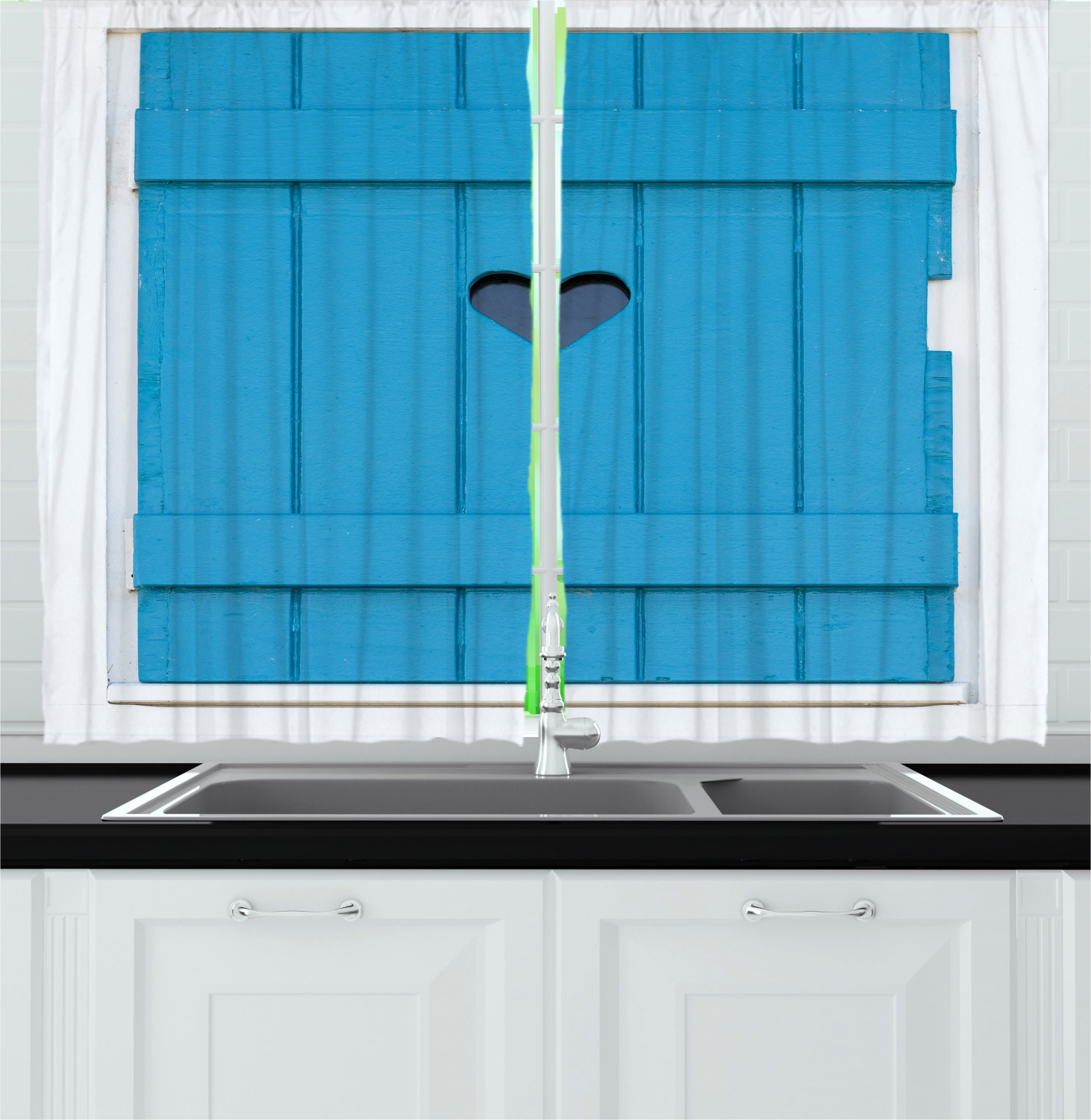 Retro Country Kitchen Curtains 2 Panel Set Window Drapes 55 X 39 Ebay